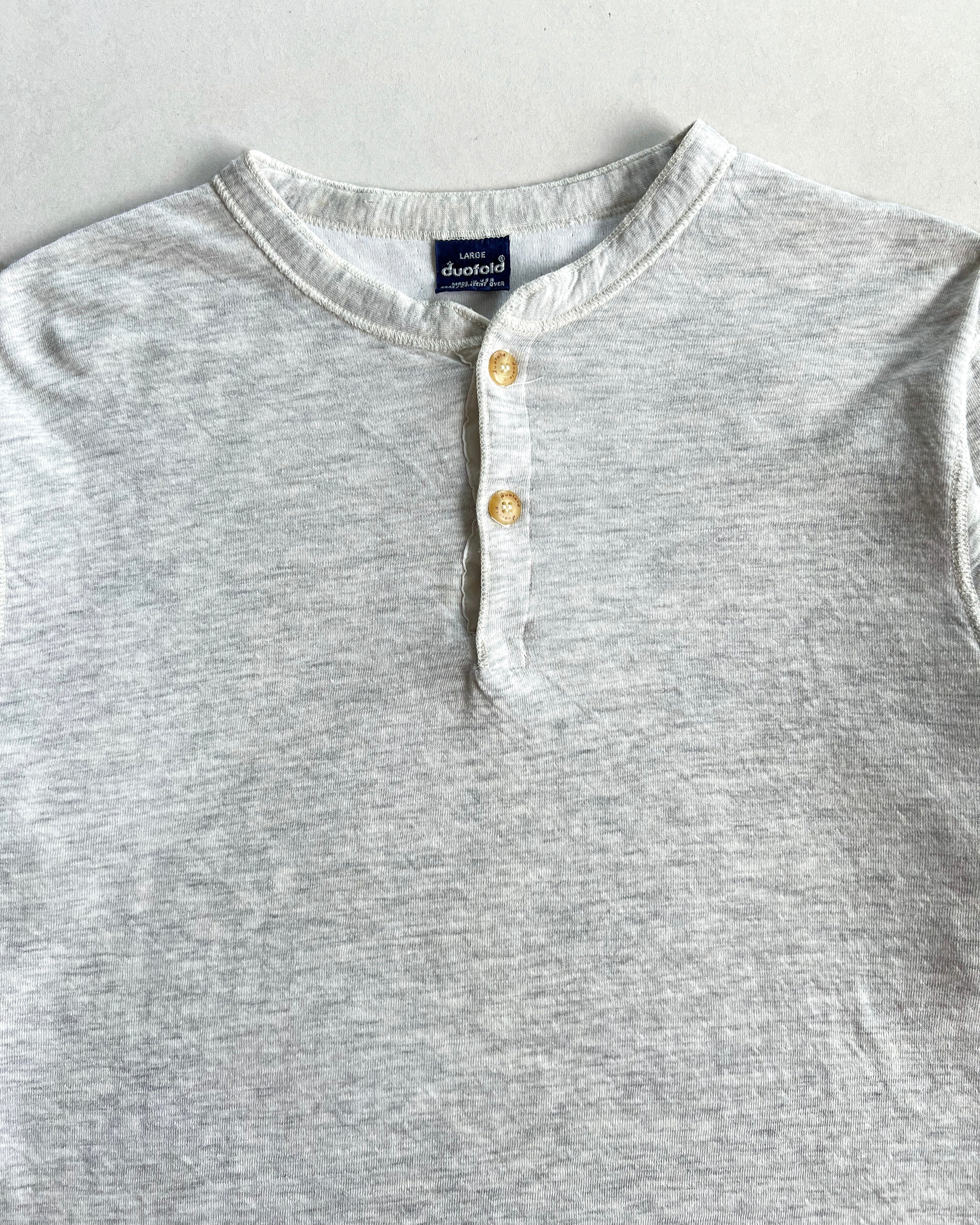 1980S DUOFOLD DOUBLE LAYER LONGSLEEVES INNER TEE (L)