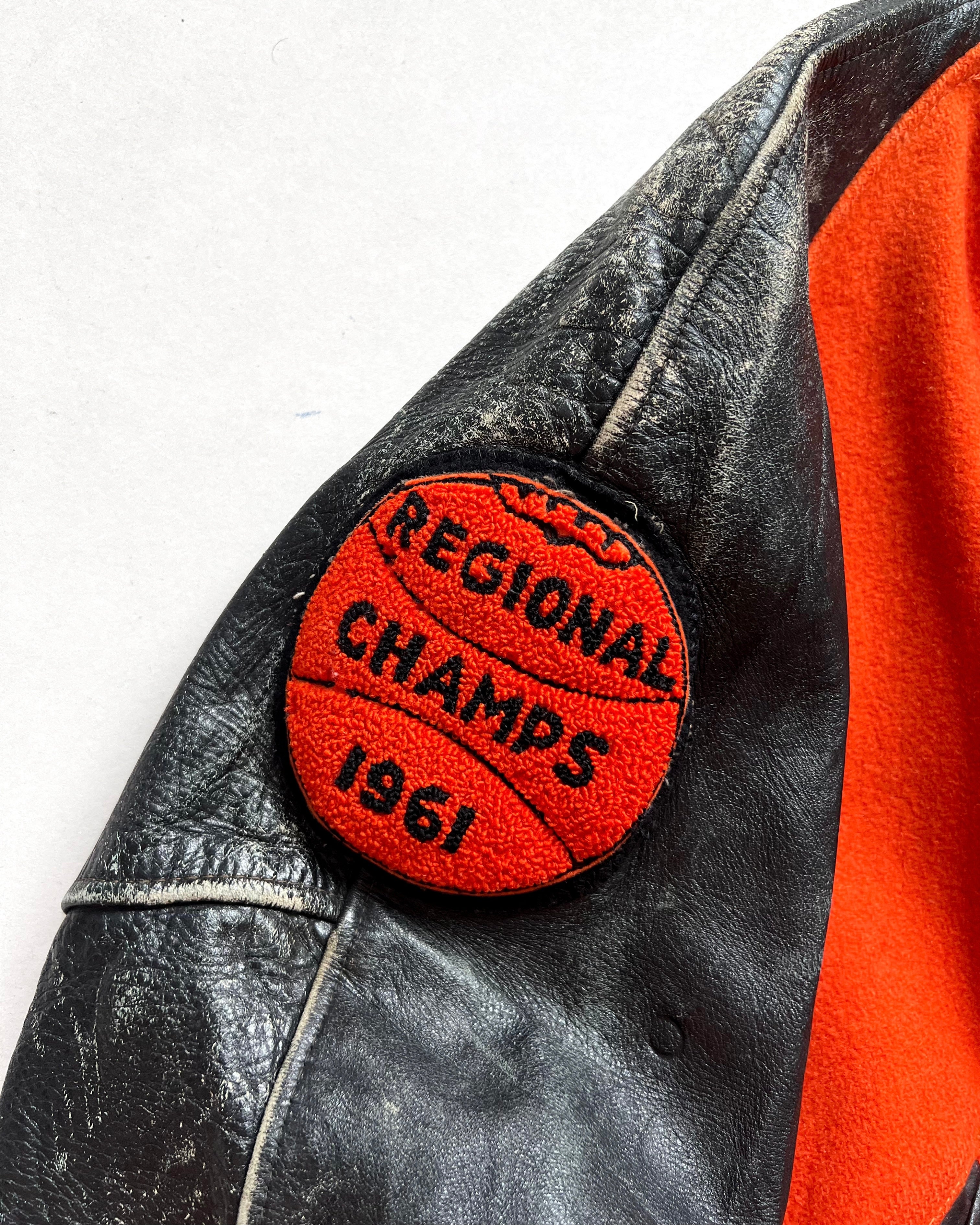 1961 'S' LETTERMAN RAGLAN VARSITY JACKET (L)