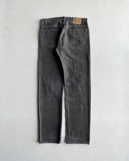 1980S FADED GREY LEVI'S 501 JEANS (34X36)