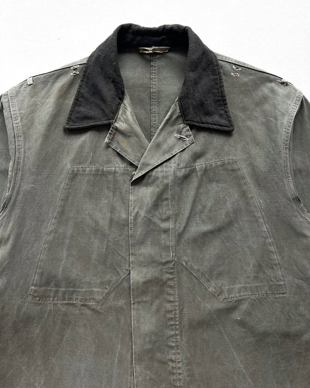 1960S EAST GERMANY G52 ARMY CANVAS JACKET (L)
