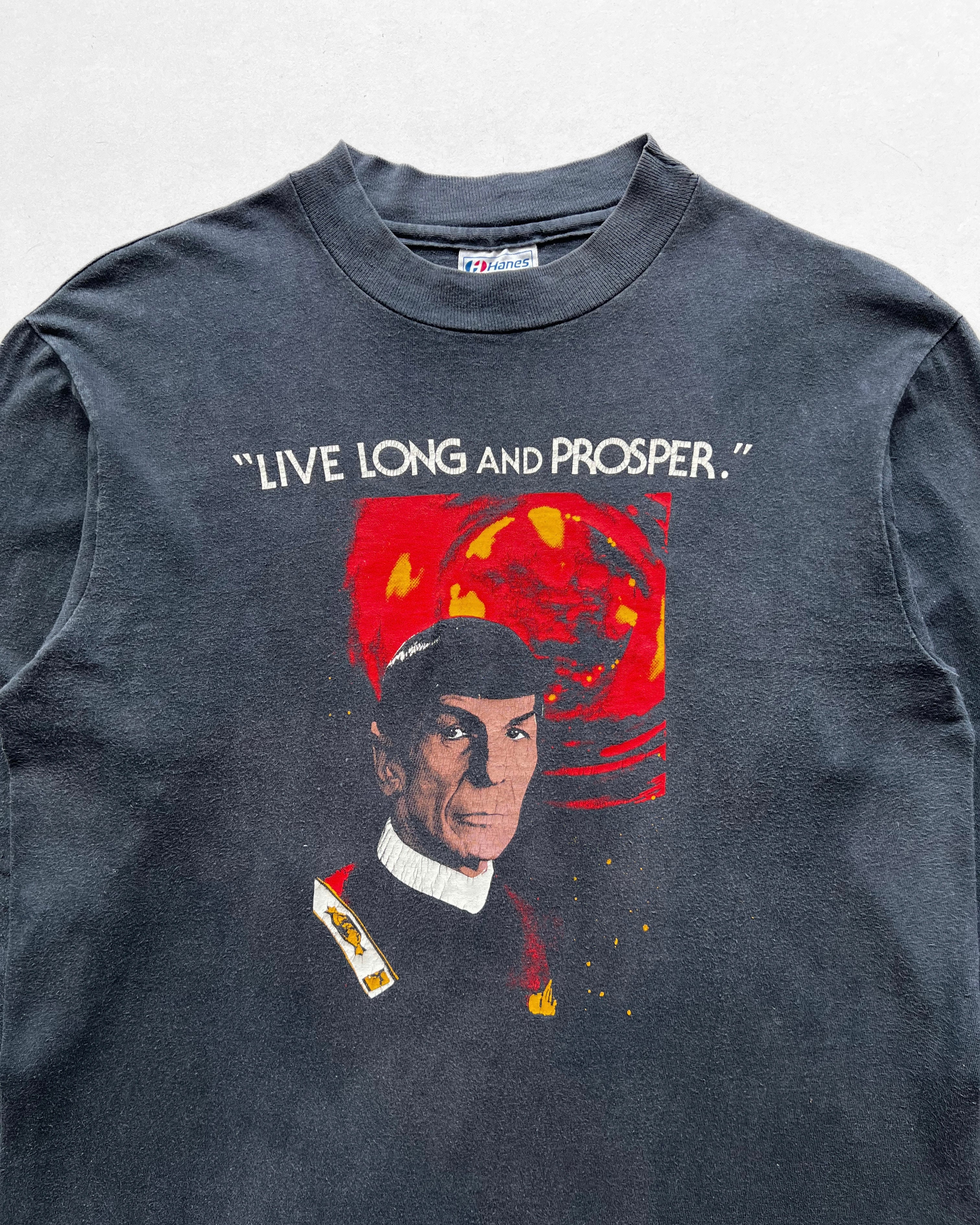 1980S STAR TREK 'LONG LIVE AND PROSPER' LONESLEEVES TEE (M)