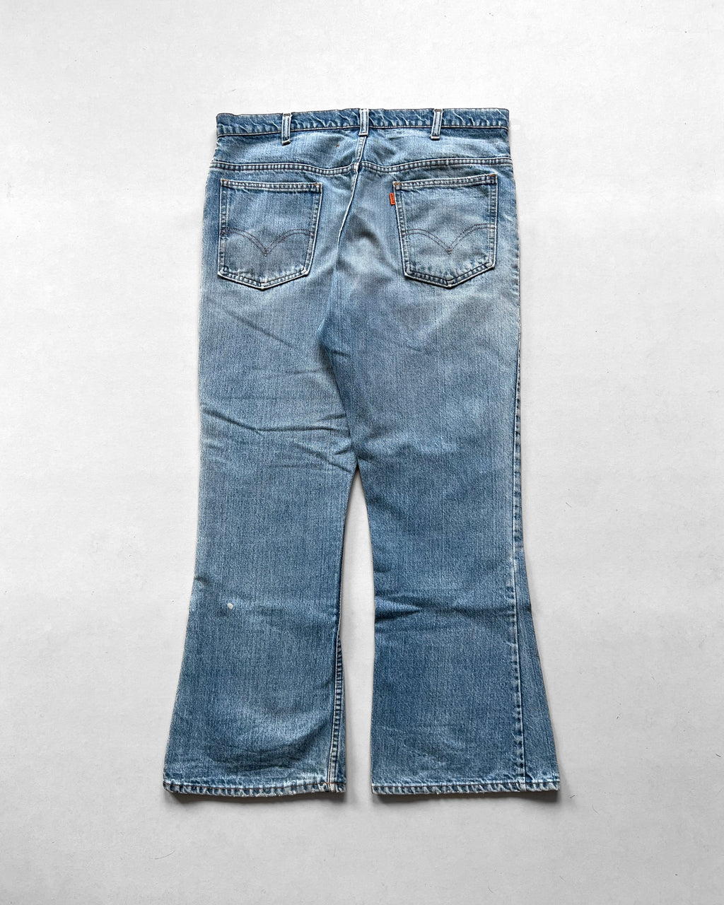 1970S FADED WASHED LEVI'S 646 BOOTCUT JEANS (37)