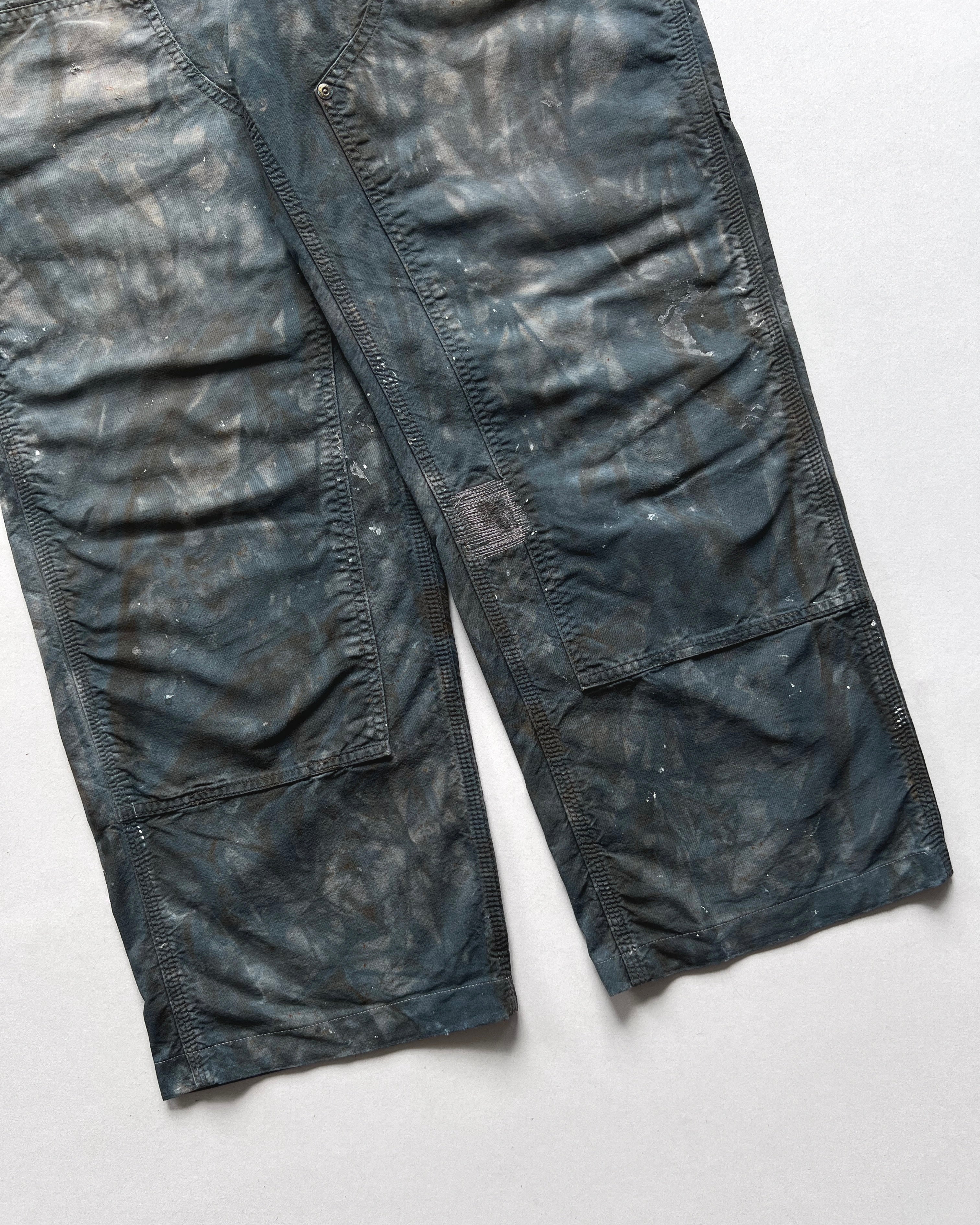 2000S BLEACHED CARHARTT DOUBLE KNEE WORK PANTS (34)
