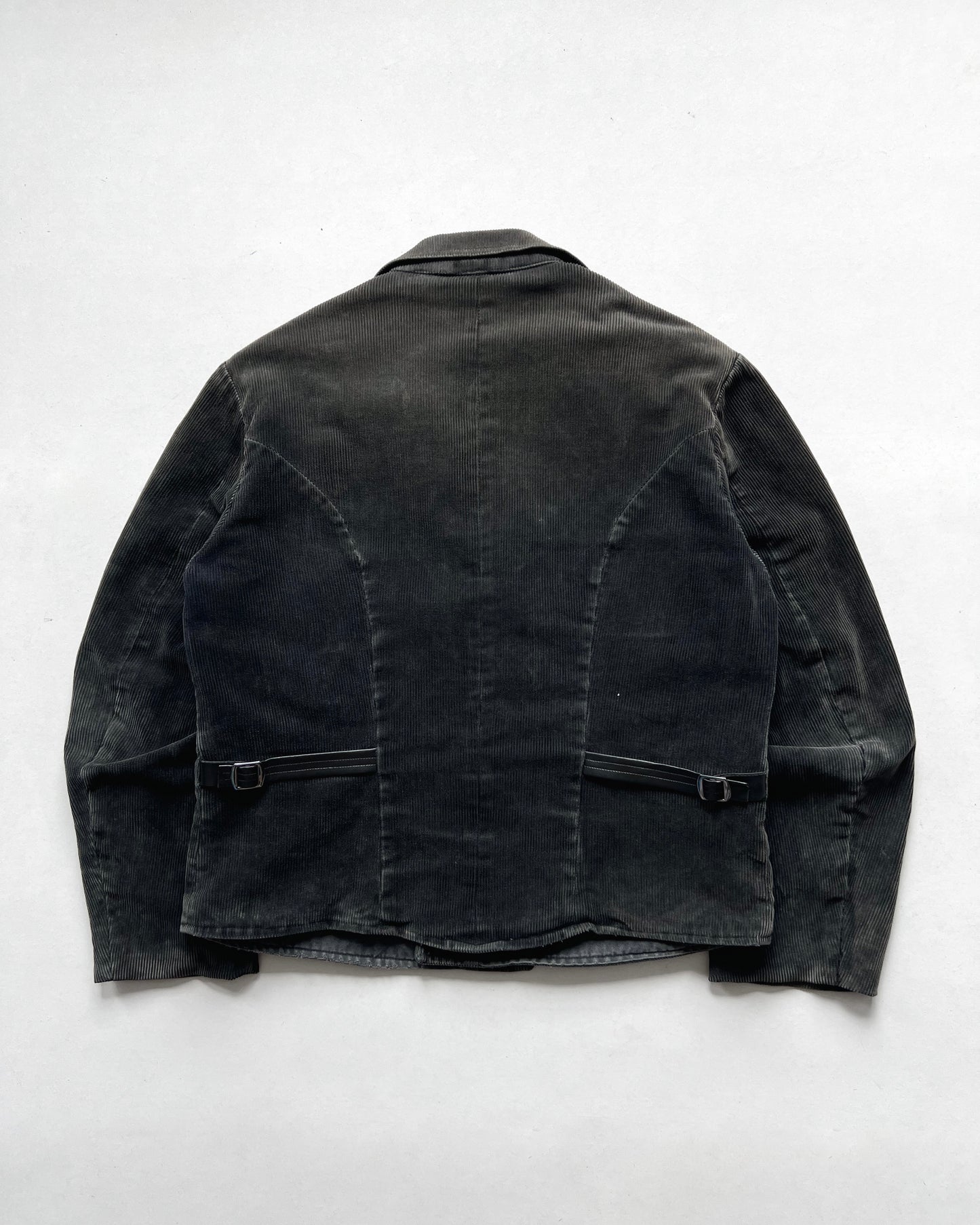 1950S SCHUTTERSVELD CORDUROY DOUBLE BREASTED WORK JACKET (L)