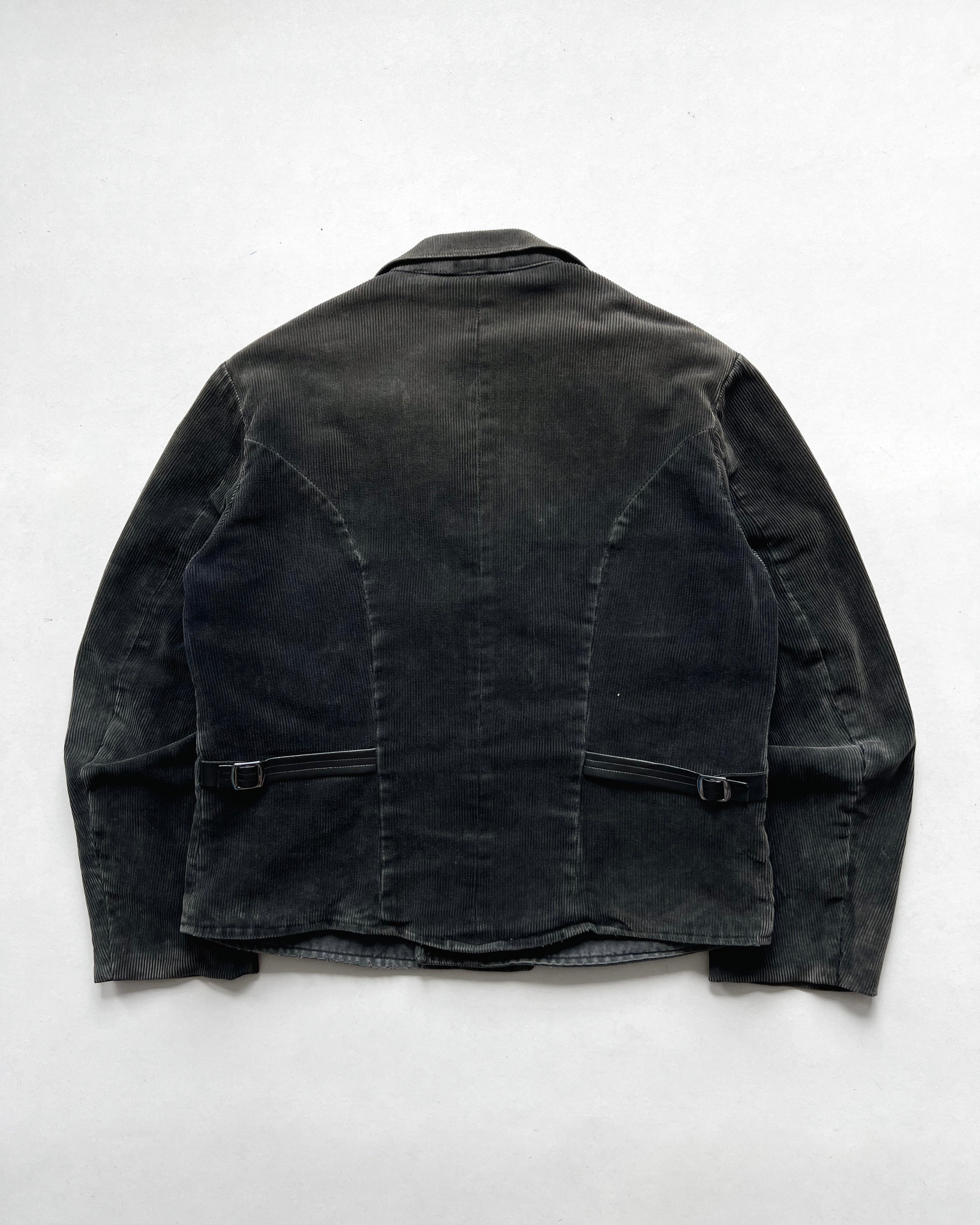 1950S SCHUTTERSVELD CORDUROY DOUBLE BREASTED WORK JACKET (L)