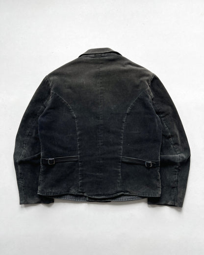 1950S SCHUTTERSVELD CORDUROY DOUBLE BREASTED WORK JACKET (L)