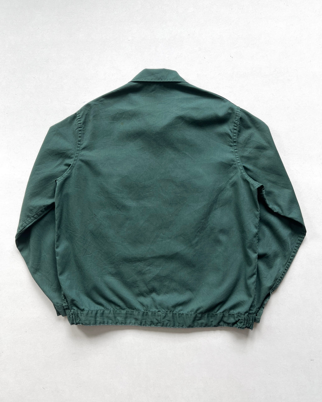 1970S GREEN FRENCH CYCLIST WORK JACKET (L)