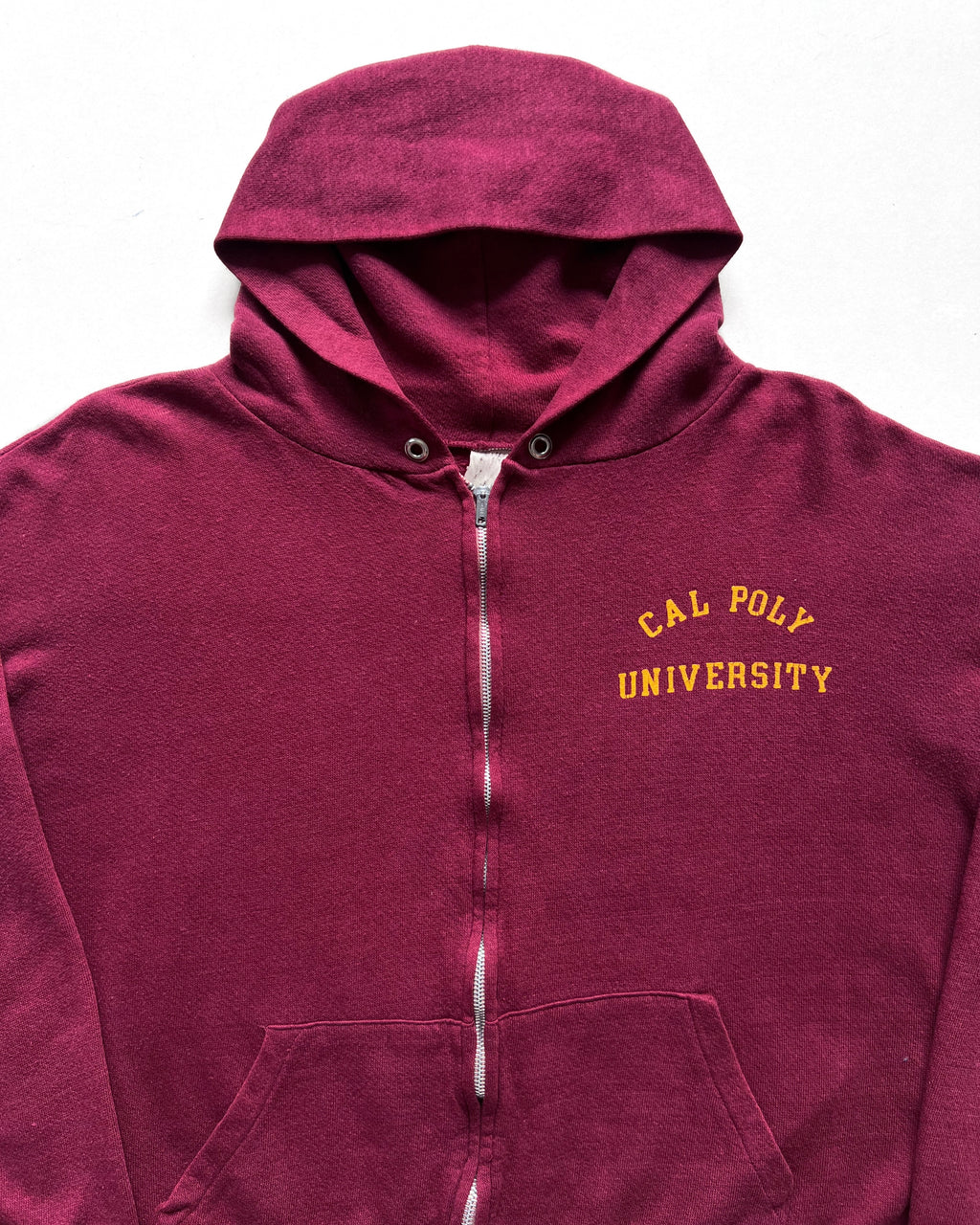 1970S 'CAL POLY UNIVERSITY' ZIP-UP HOODIE (M)