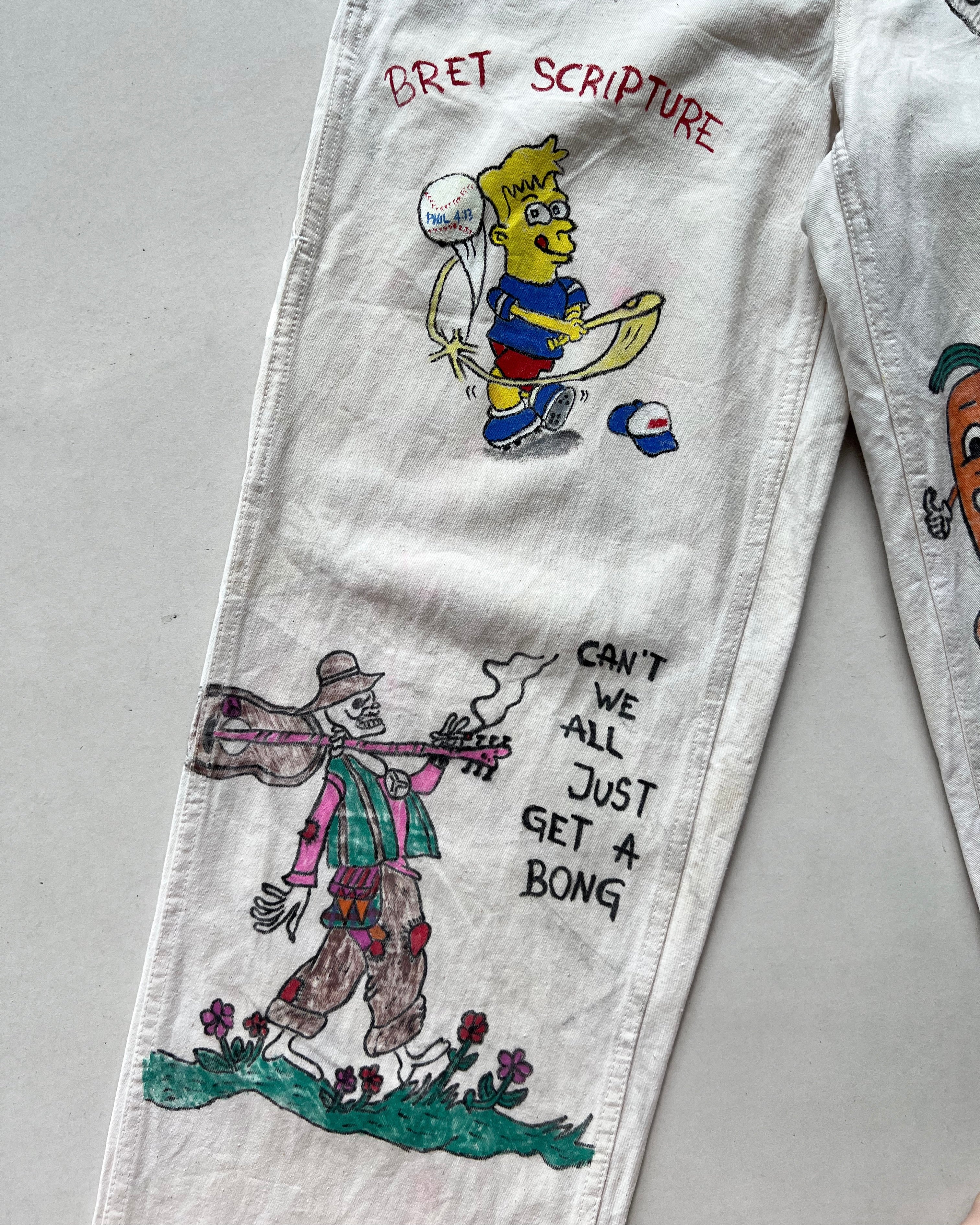 1980S CARTER'S HAND-DRAWN CARPENTER PANTS (31)