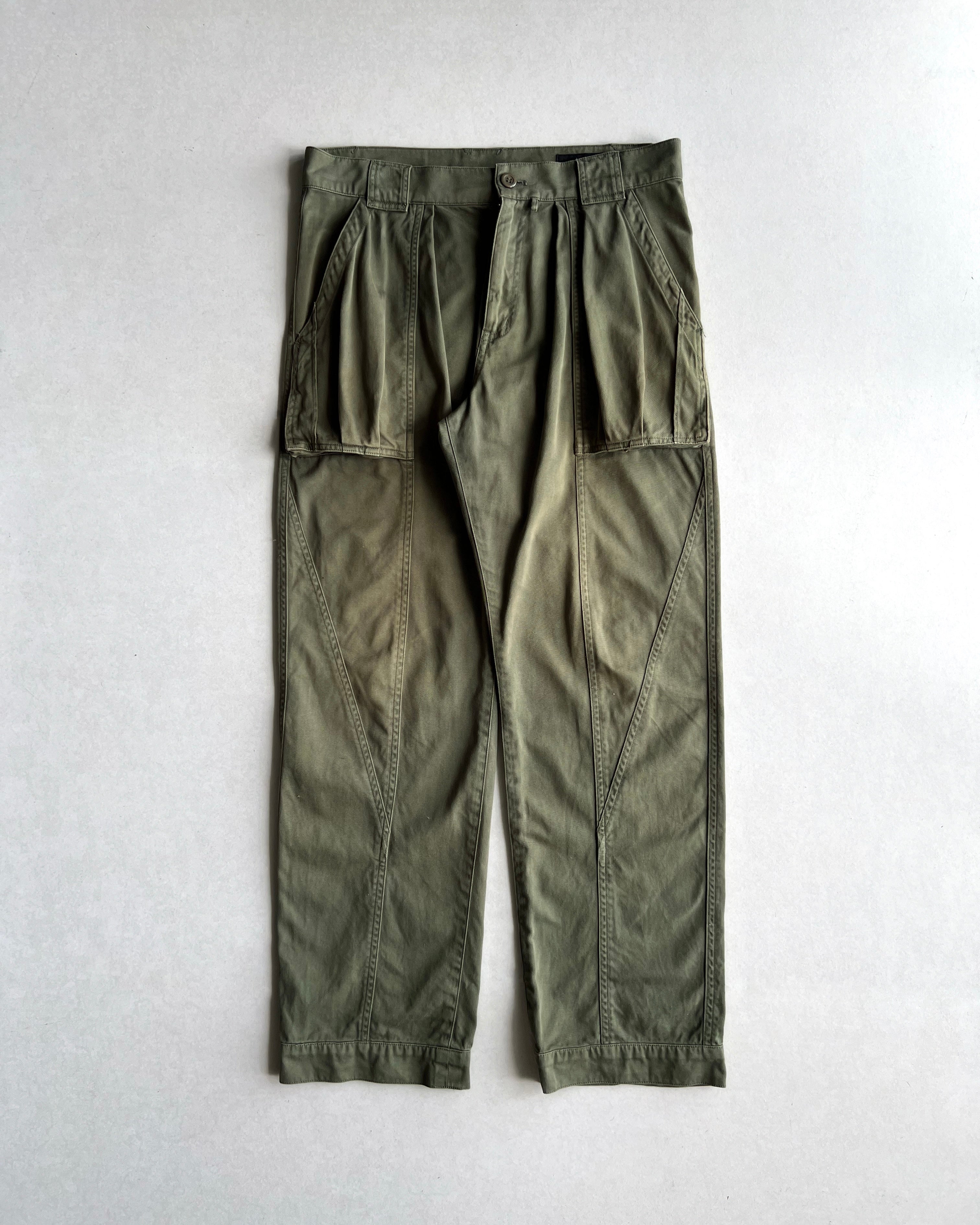2000S FADED TSUMORI CHISATO 3D POCKET CARGO TROUSERS (34X30)