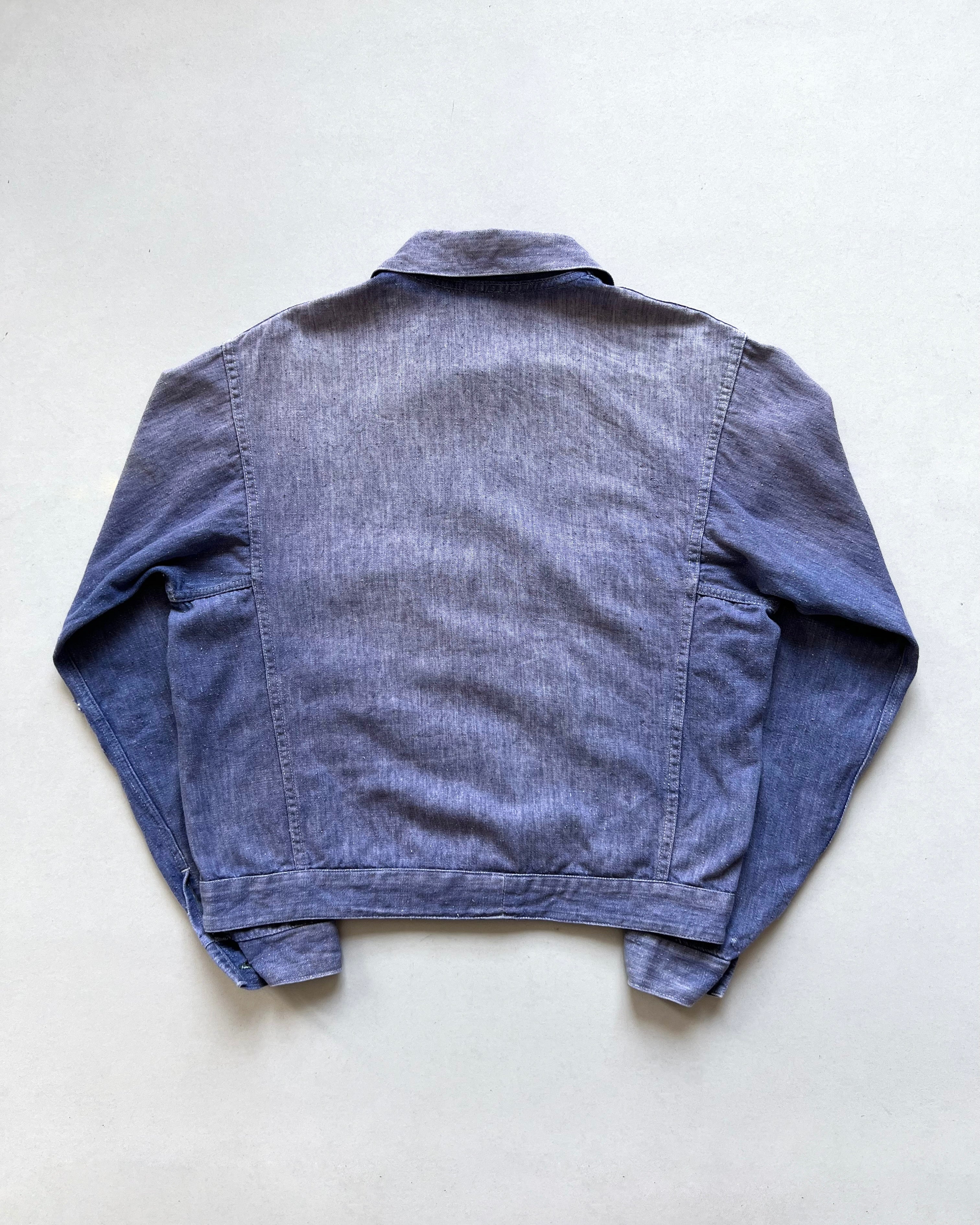 1960S SUN FADED GERMAN WORK JACKET (M)
