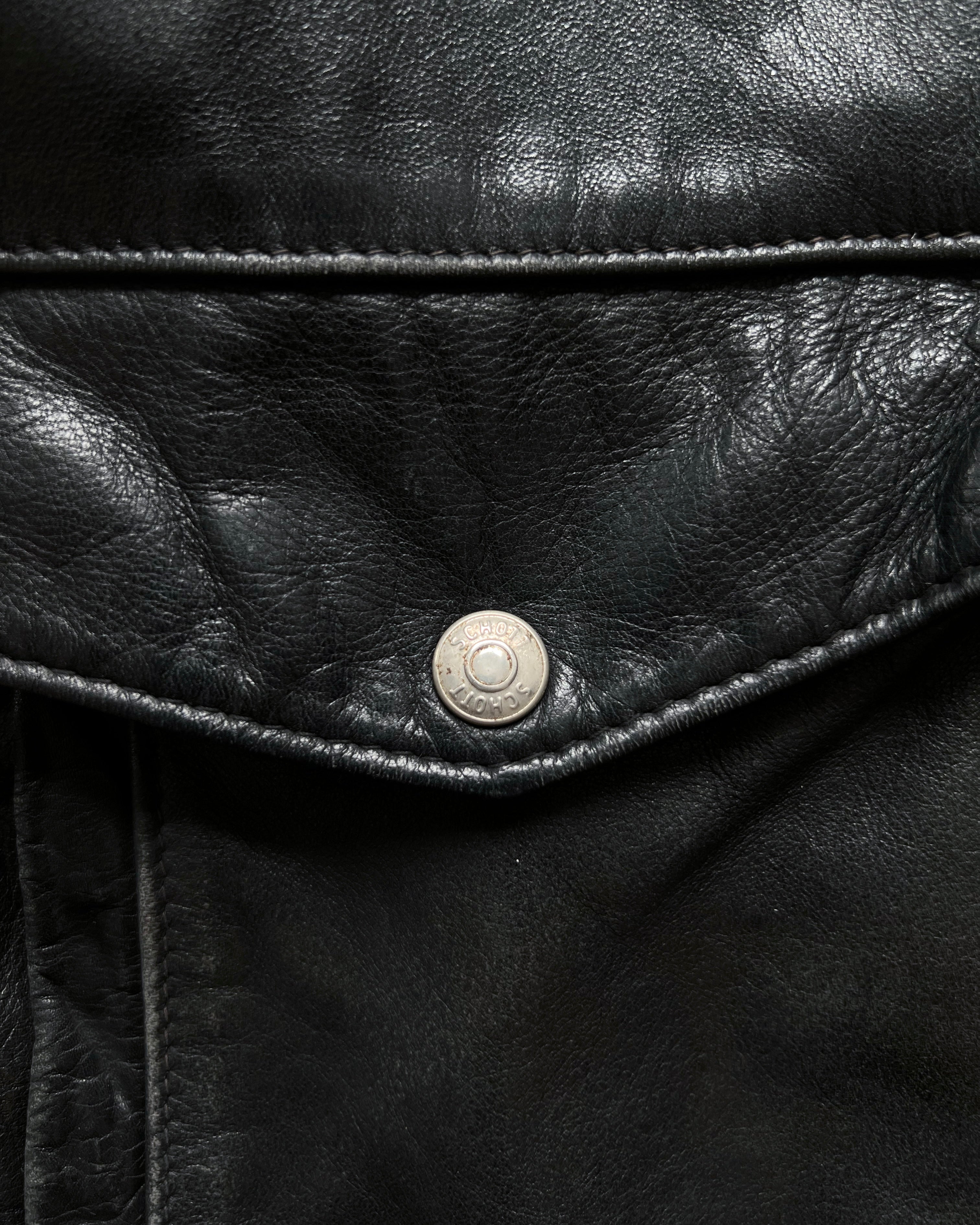 1980S SCHOTT PAINTED A-2 LEATHER JACKET (M)