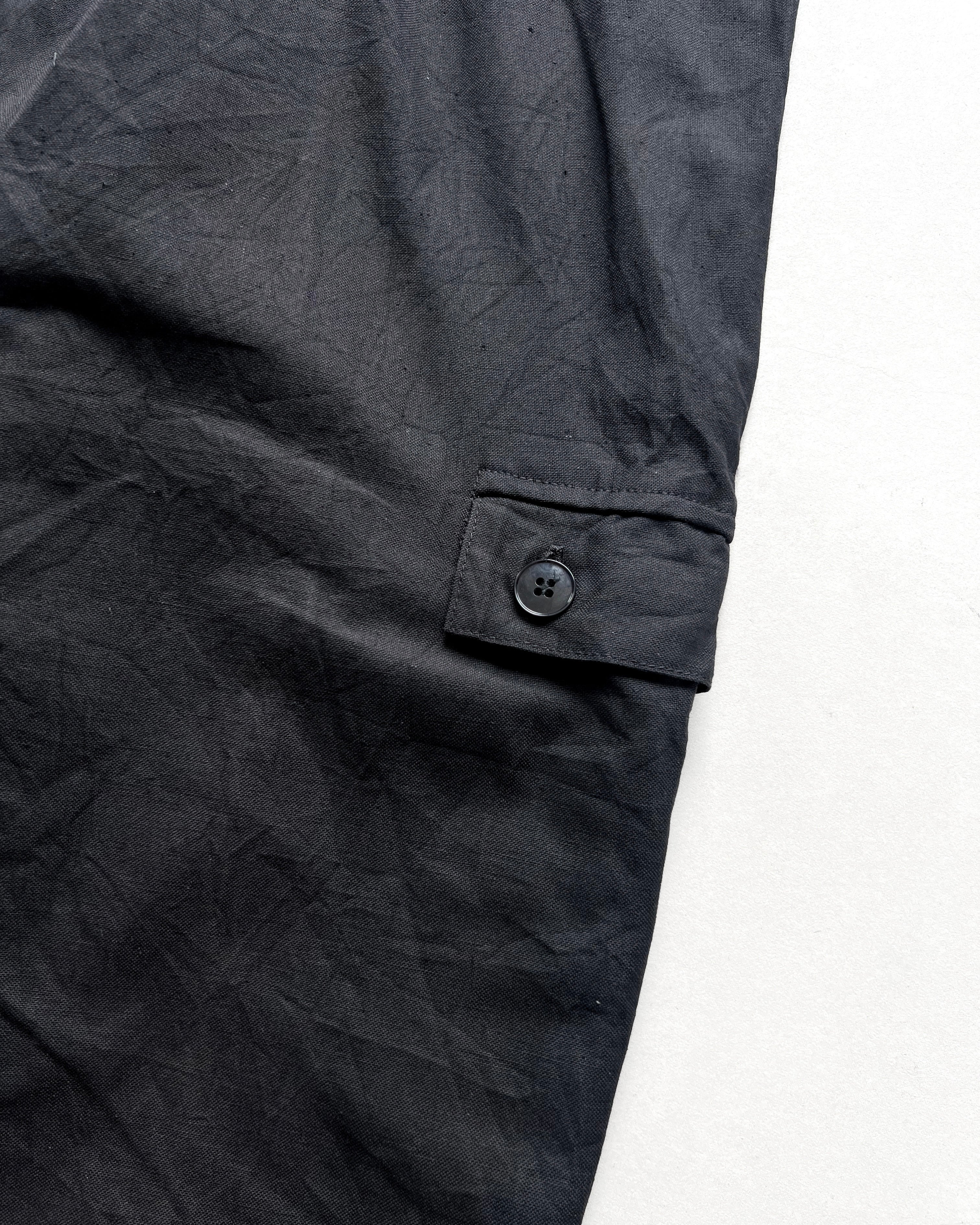 1970S BLACK EAST GERMANY ARMY CARGO PANTS (34-35)