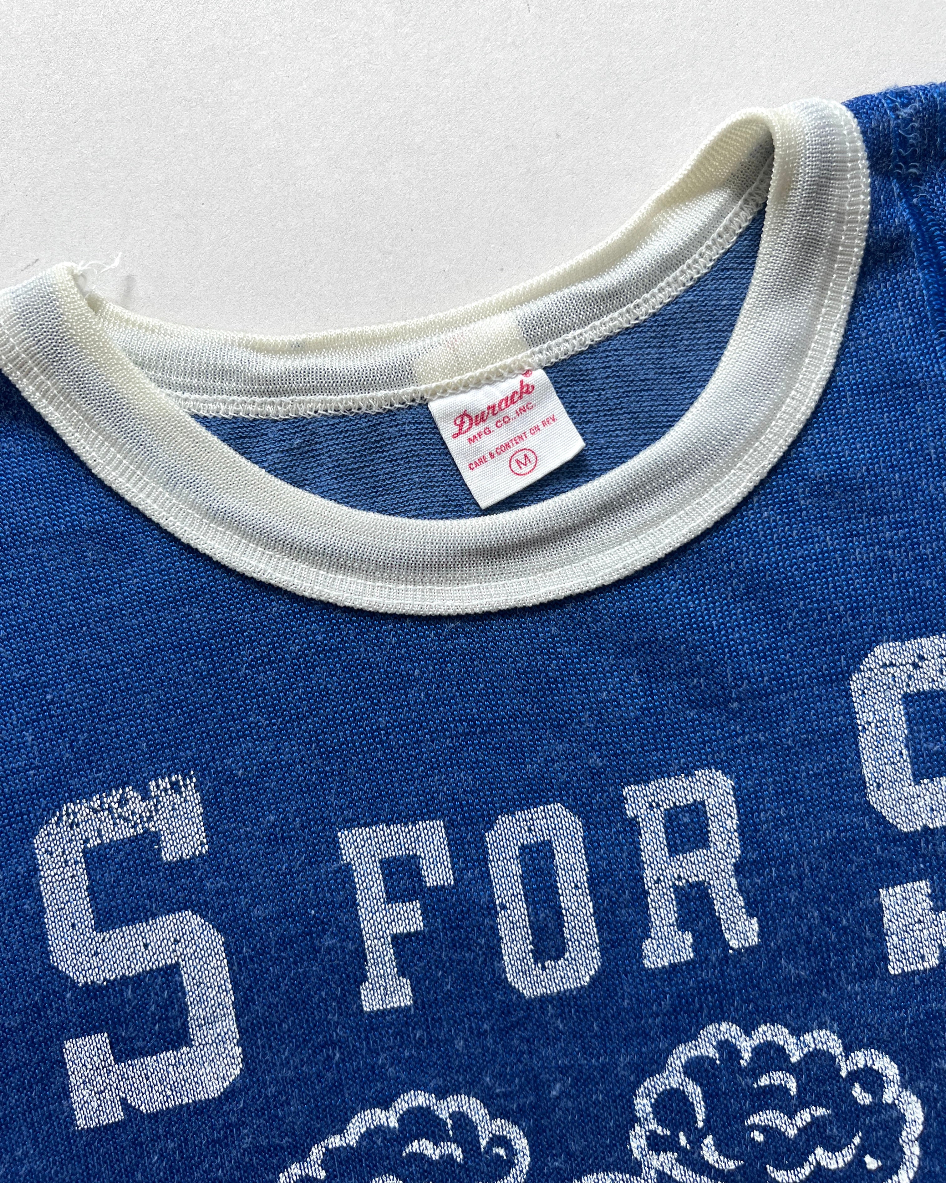 1960S DURACK 'S FOR S GUZZLIN' SLUGGERS' JERSEY TEE (M)