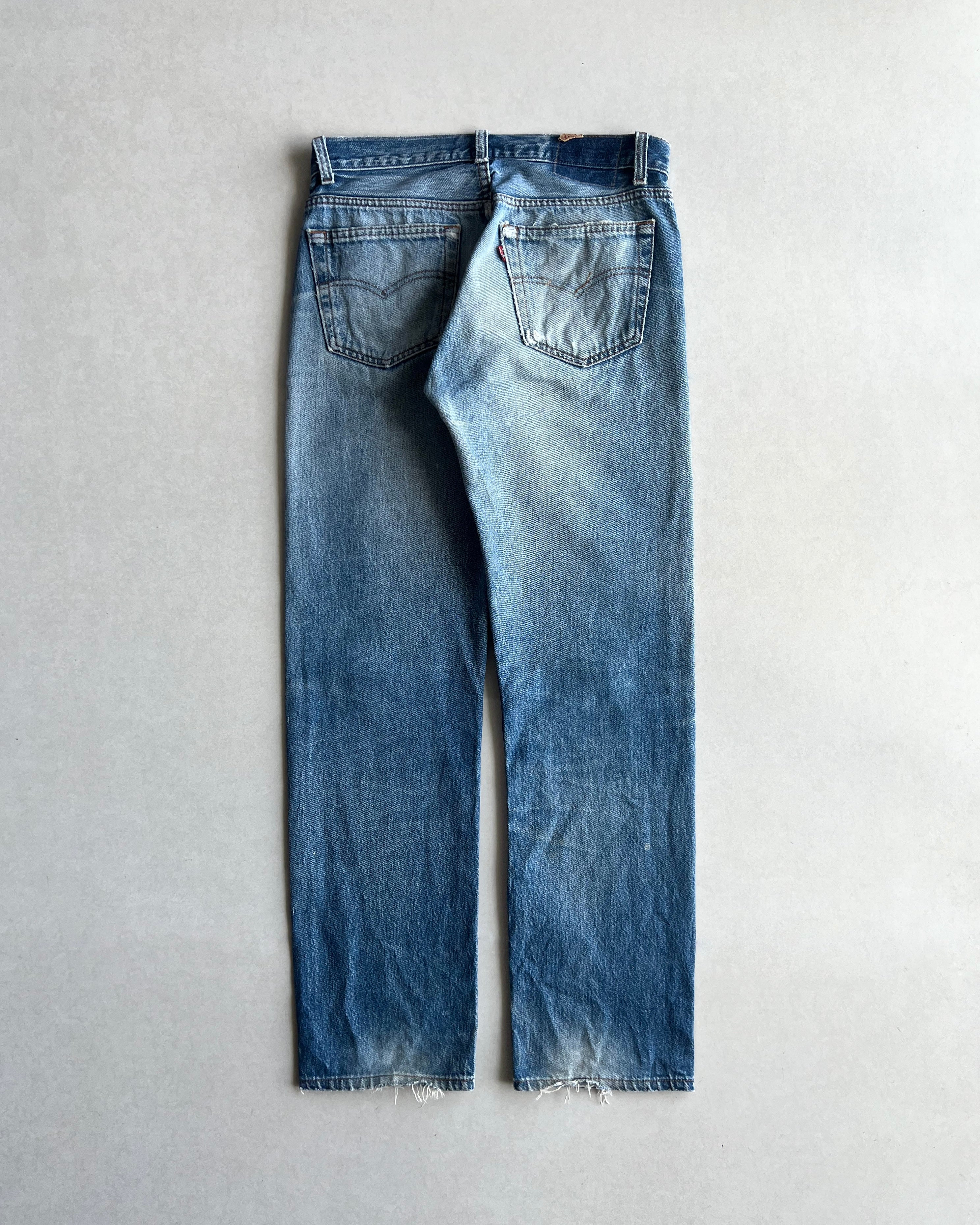 1990S FADED WASHED LEVI'S 501 JEANS (32X34)