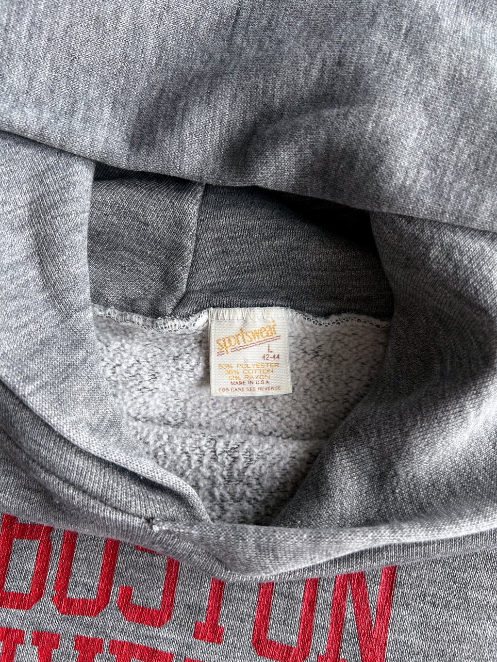 1970S 'BOSTON UNIVERSITY' HOODIE (L)