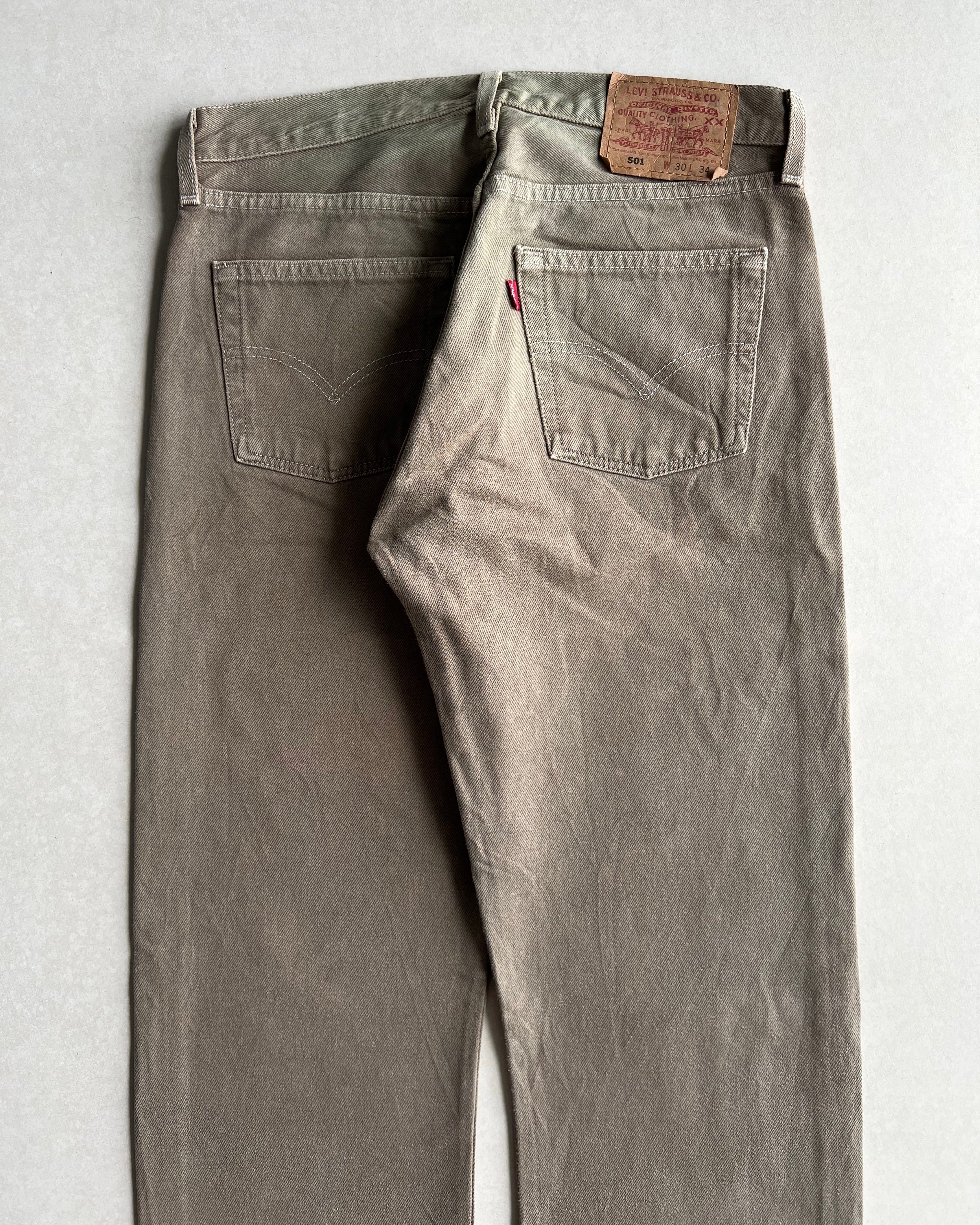 1990S COCO OVERDYED LEVI'S 501 JEANS (30X34)