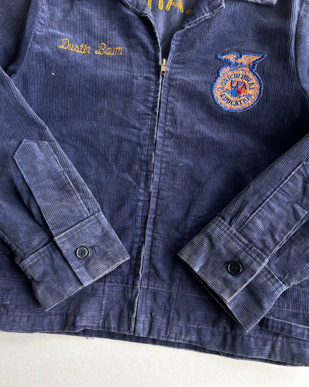 1980S 'OKLAHOMA FAIRVIEW' FFA CORDUROY JACKET (M)