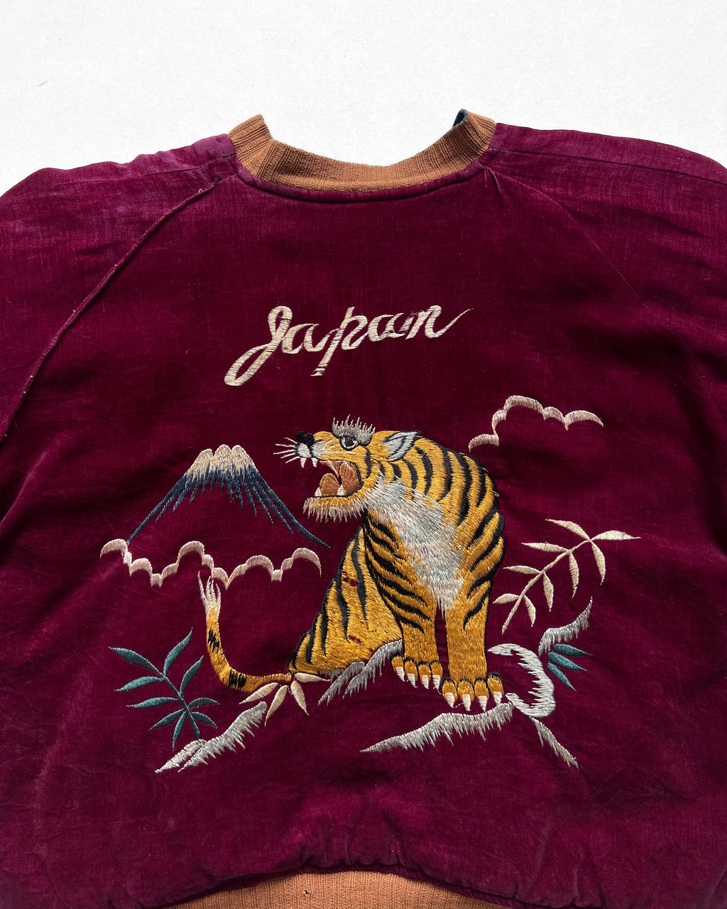 1950S MAROON BLUE JAPAN REVERSIBLE SUKAJAN (S/M)