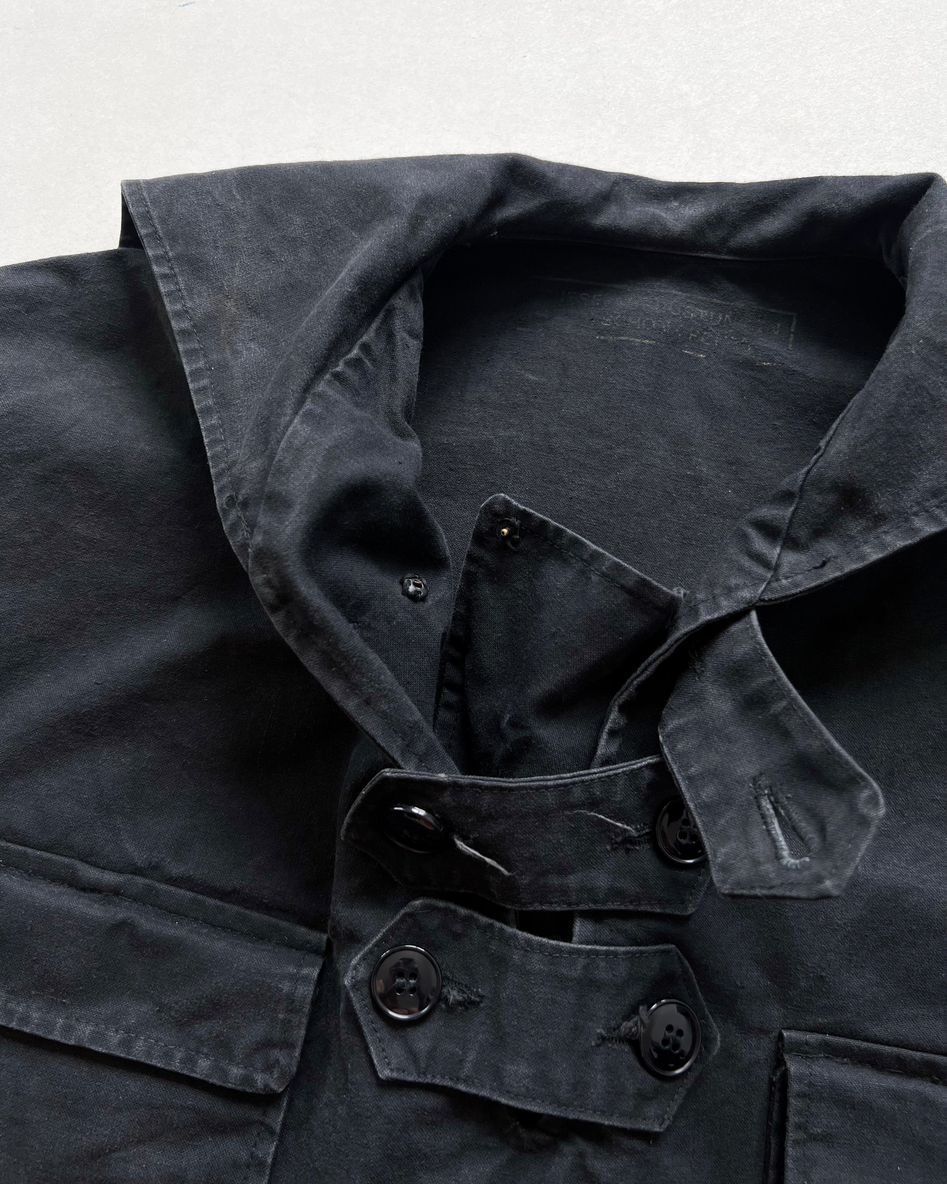 1960S BLACK GERMANY SAILOR SMOCK (XL)