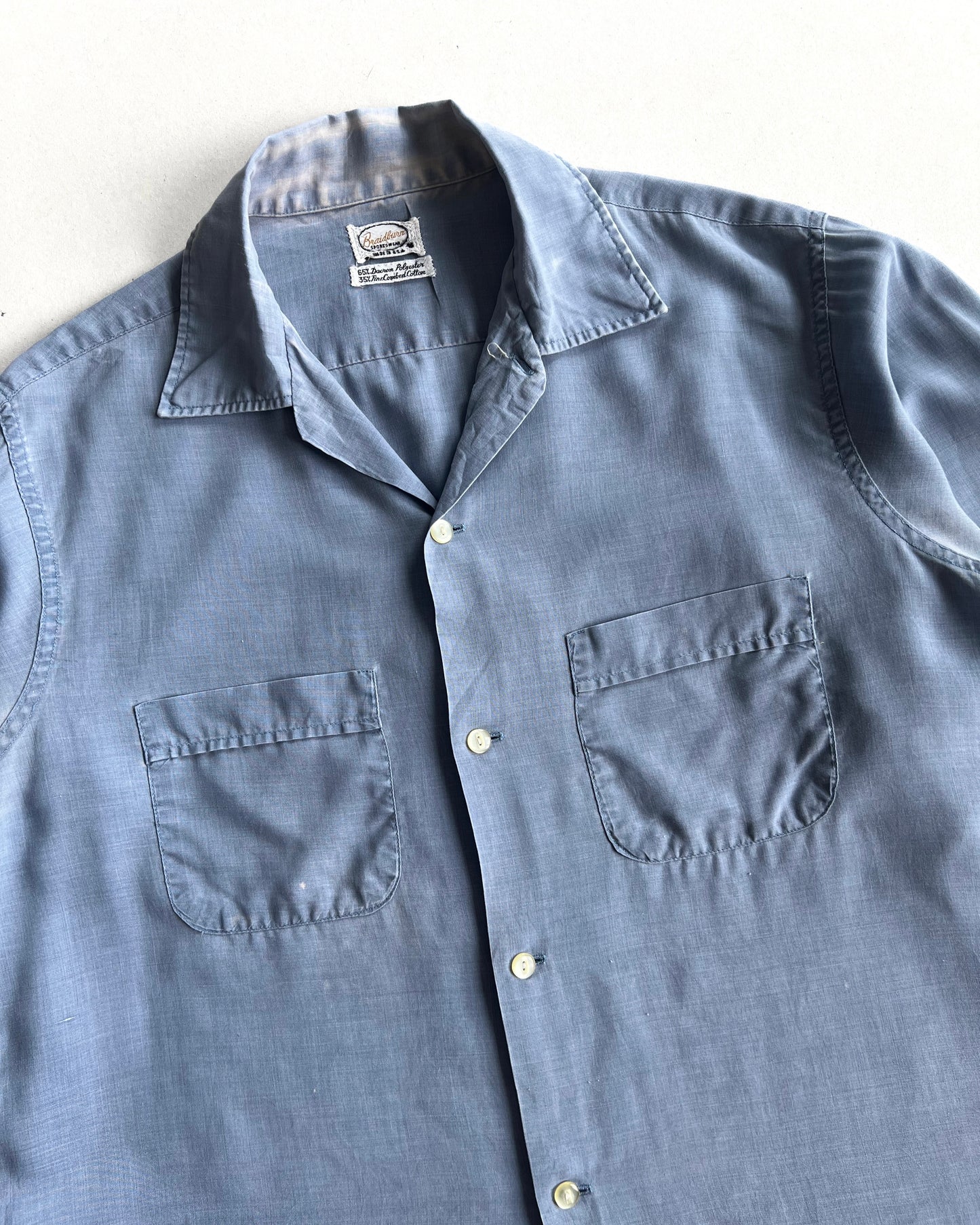 1950S FADED BRAIDBURN SPORTSWEAR ROCKABILLY SHIRT (M)