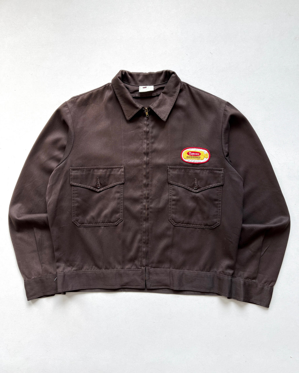 1960S MR.2PLY BROWN DOUBLE POCKET WORK JACKET (L)