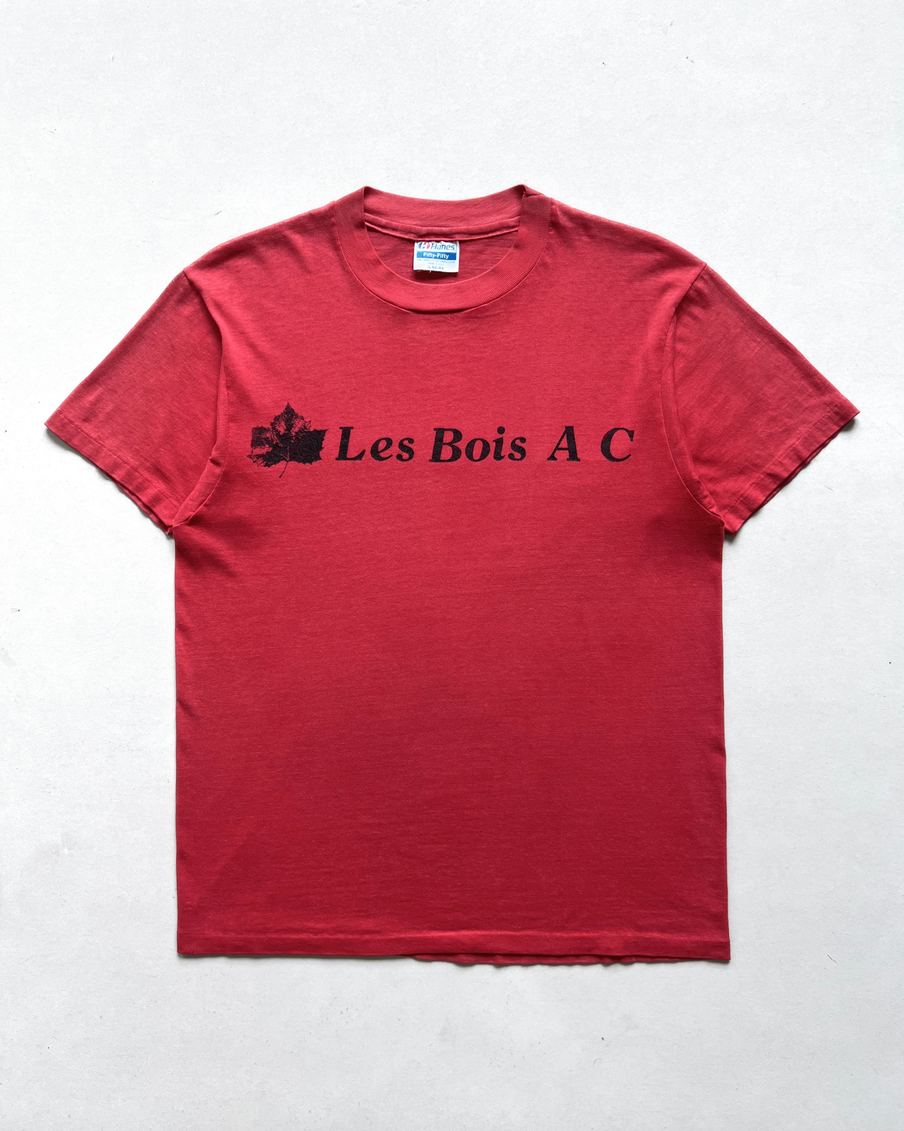 1980S 'LES BOIS A C' SINGLE STITCH TEE (L)