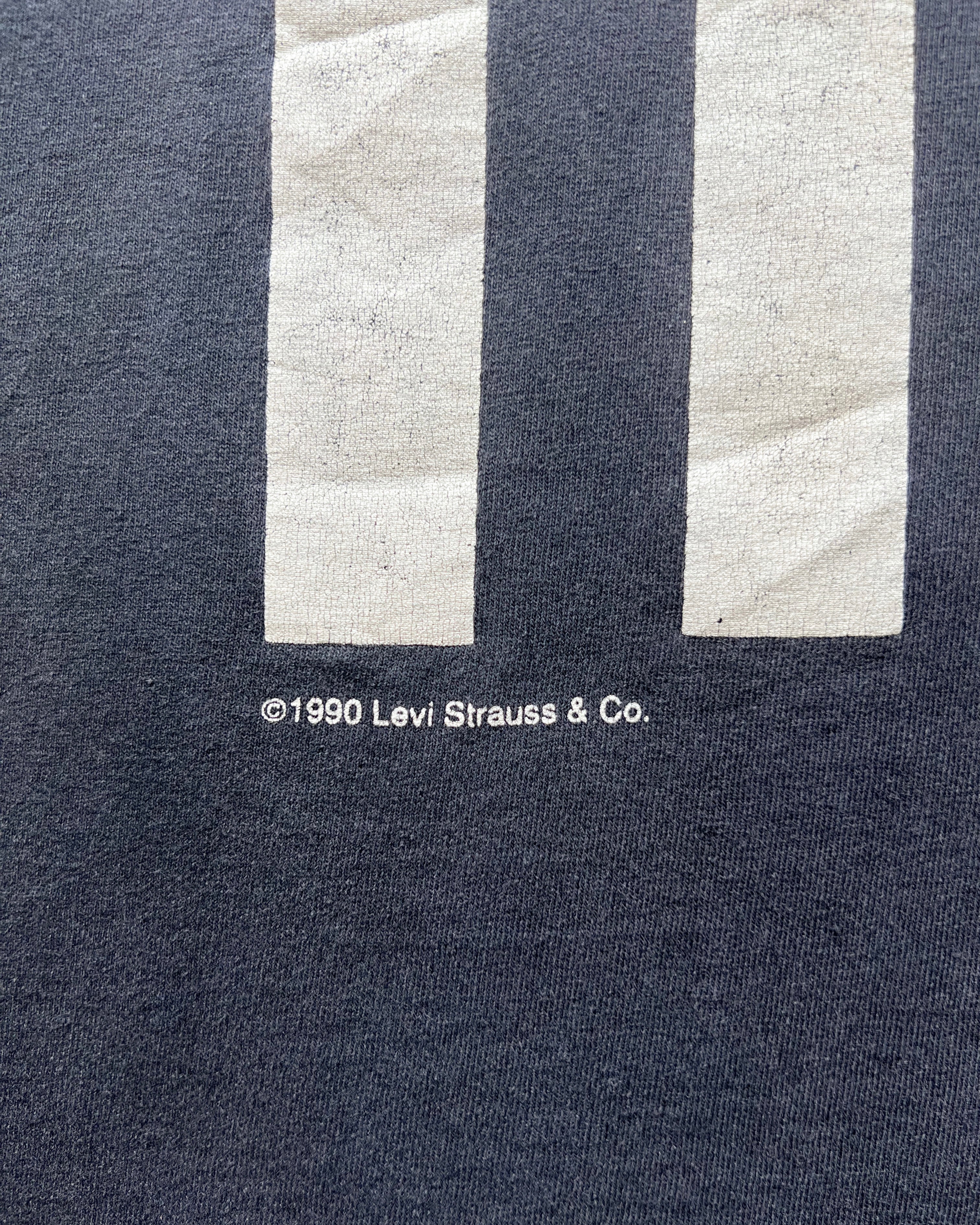 1990S FADED LEVI'S 'SIT ON IT' SINGLE STITCH TEE (L)