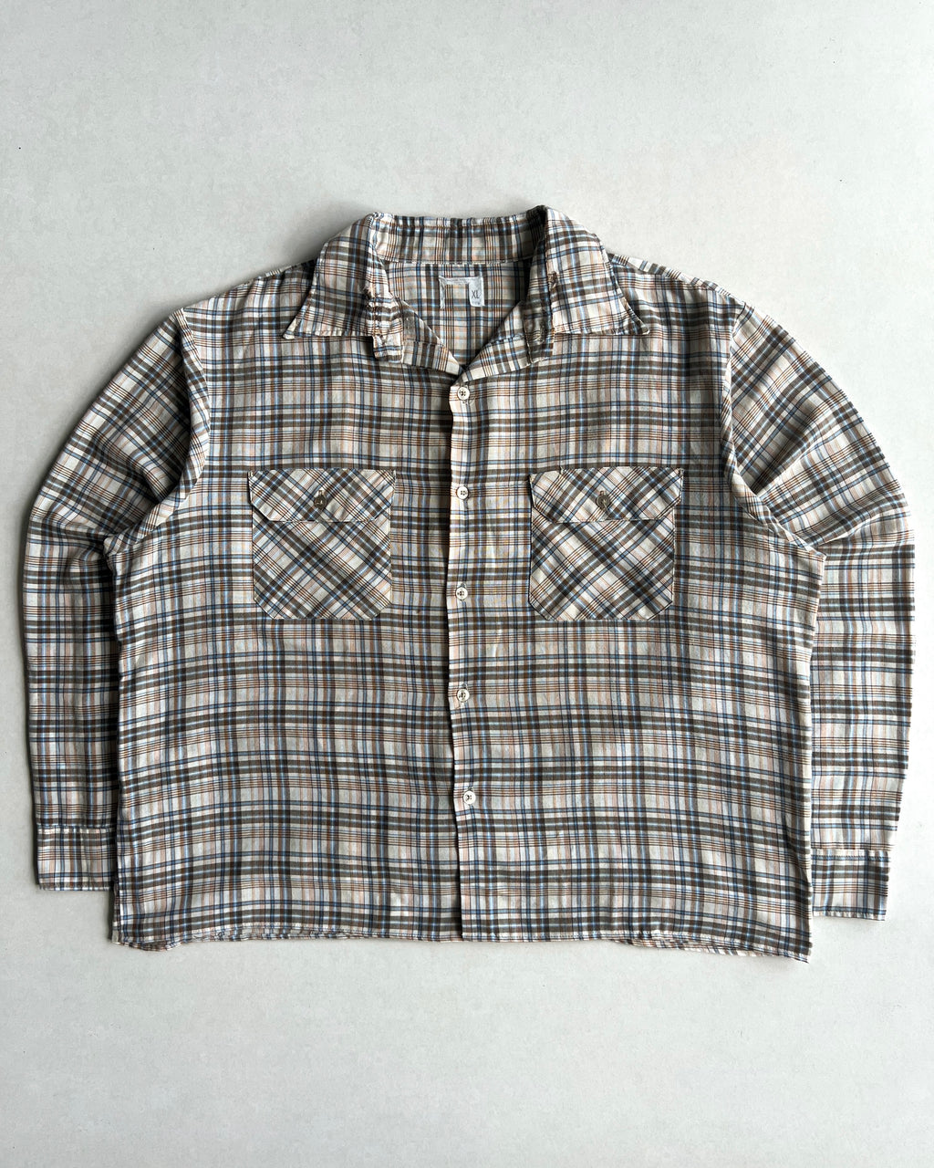 1970S BIG MAC JC PENNEY BOXY FLANNEL (XL)