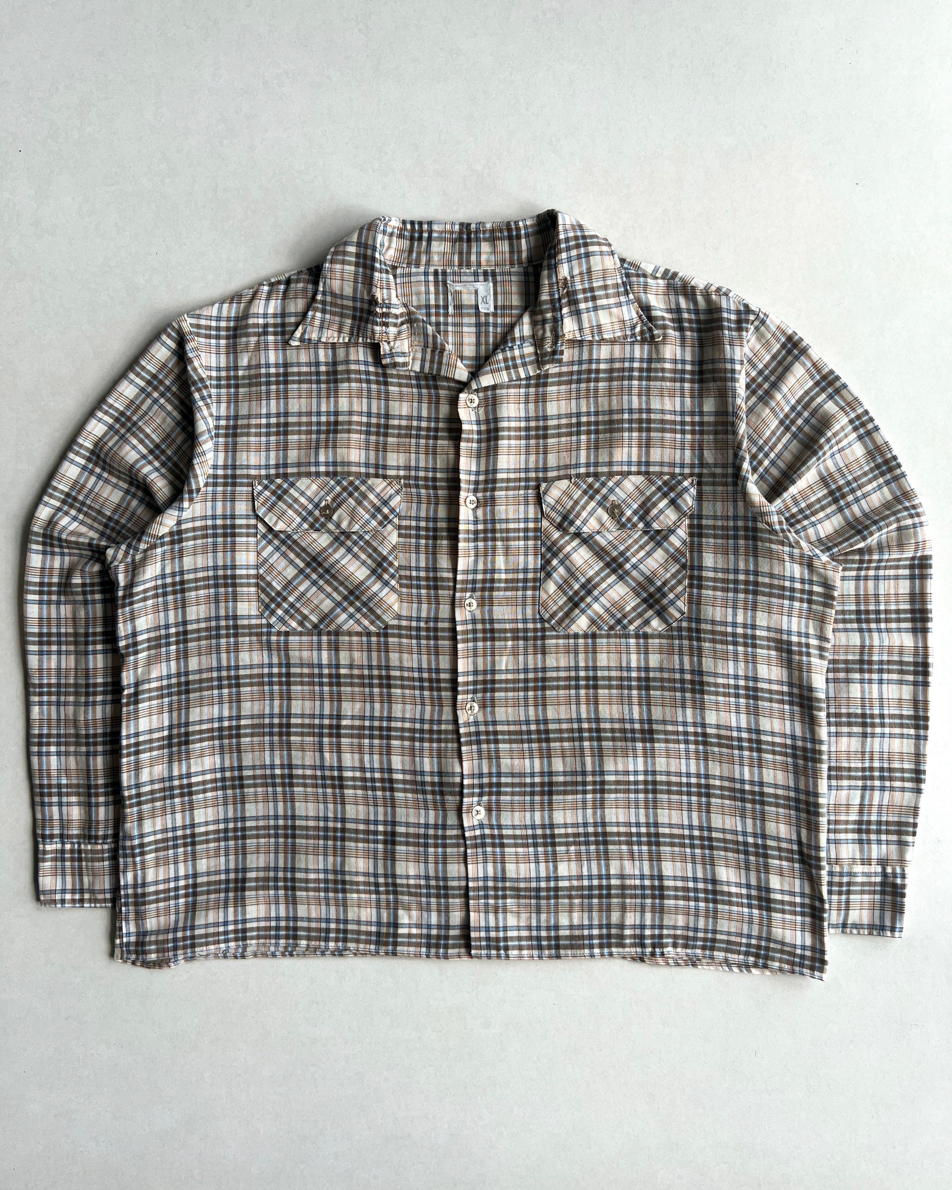 1970S BIG MAC JC PENNEY BOXY FLANNEL (XL)