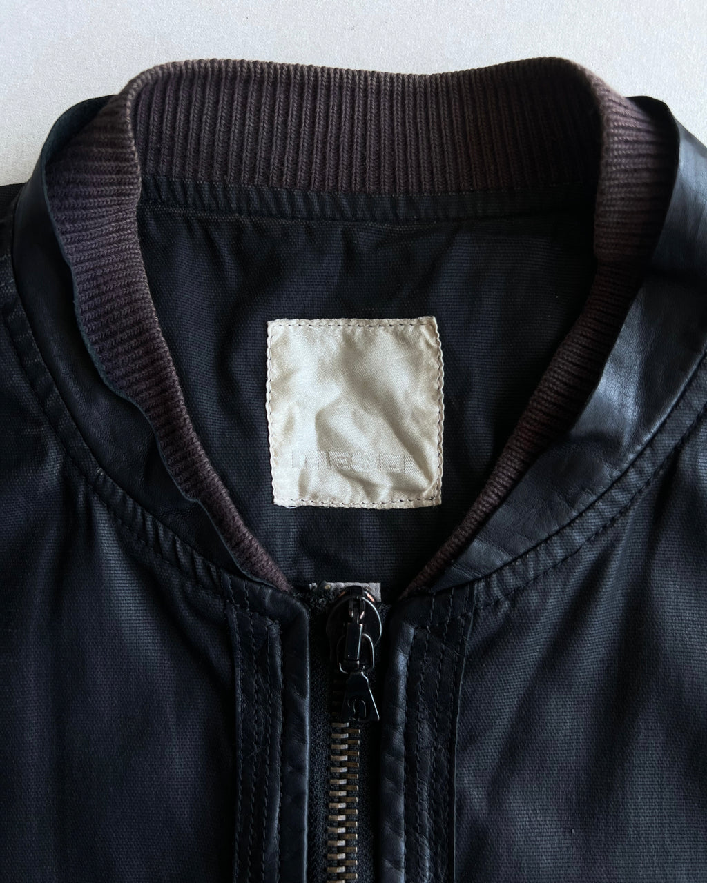 2000S WAXED COATED DIESEL BOMBER JACKET (M)