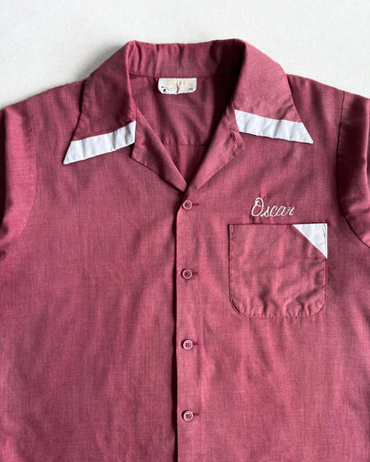 1970S SUN FADED KING LOUIE BOWLING SHIRT (M)