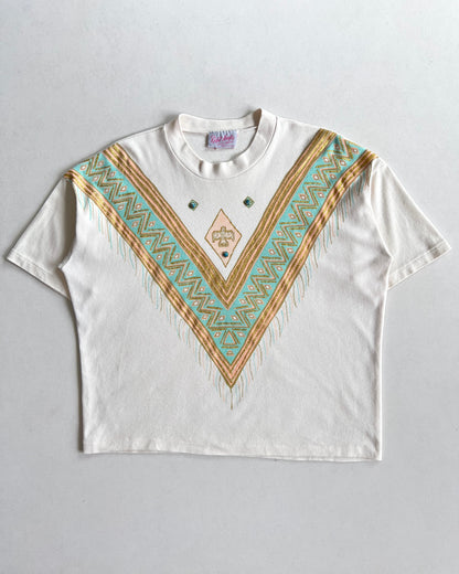 1980S INDIAN NAVAJO SINGLE STITCH TEE (L)