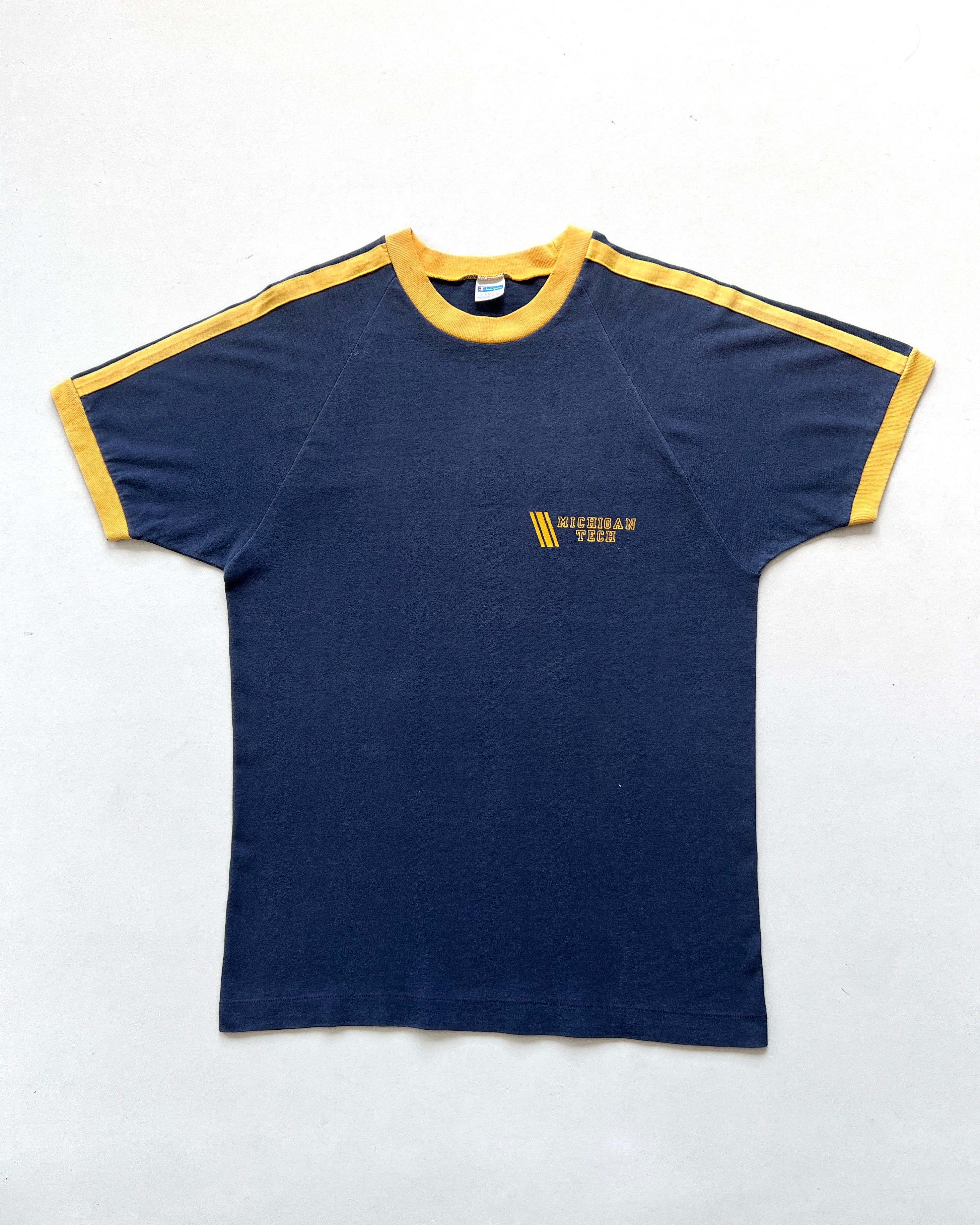 1970S CHAMPION 'MICHIGAN STATE' RAGLAN RINGER TEE (L) – exaghules