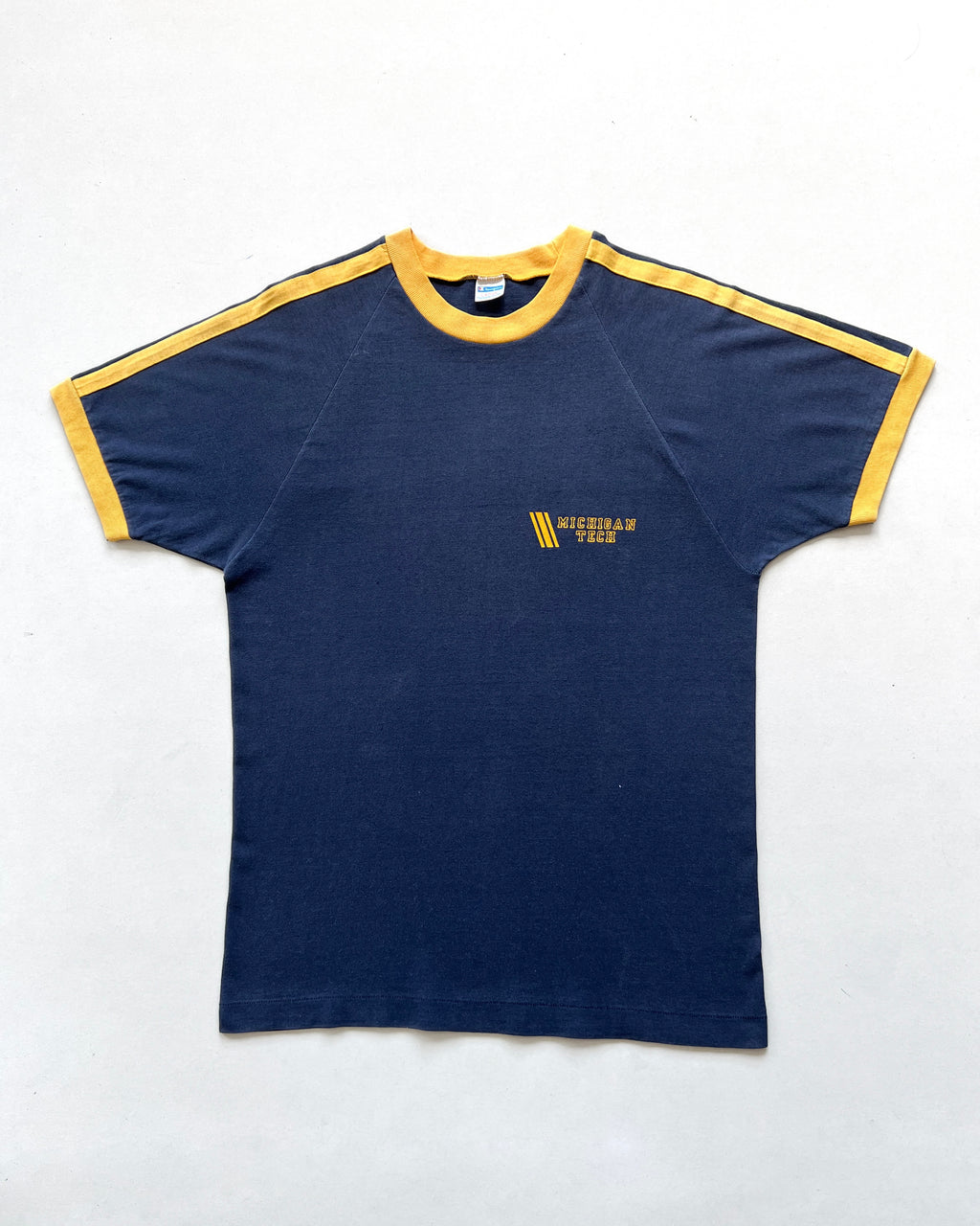 1970S CHAMPION 'MICHIGAN STATE' RAGLAN RINGER TEE (L)