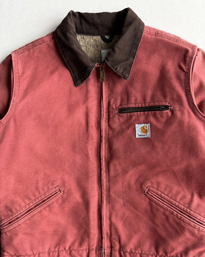 SALMON PINK CARHARTT DETROIT WORK JACKET (S)