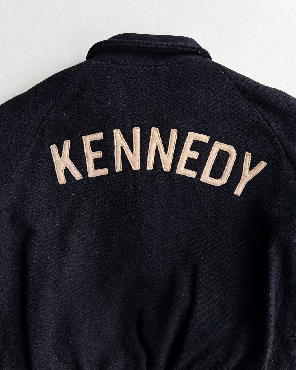 1960S 'KENNEDY' RAGLAN WOOL VARSITY JACKET (L)