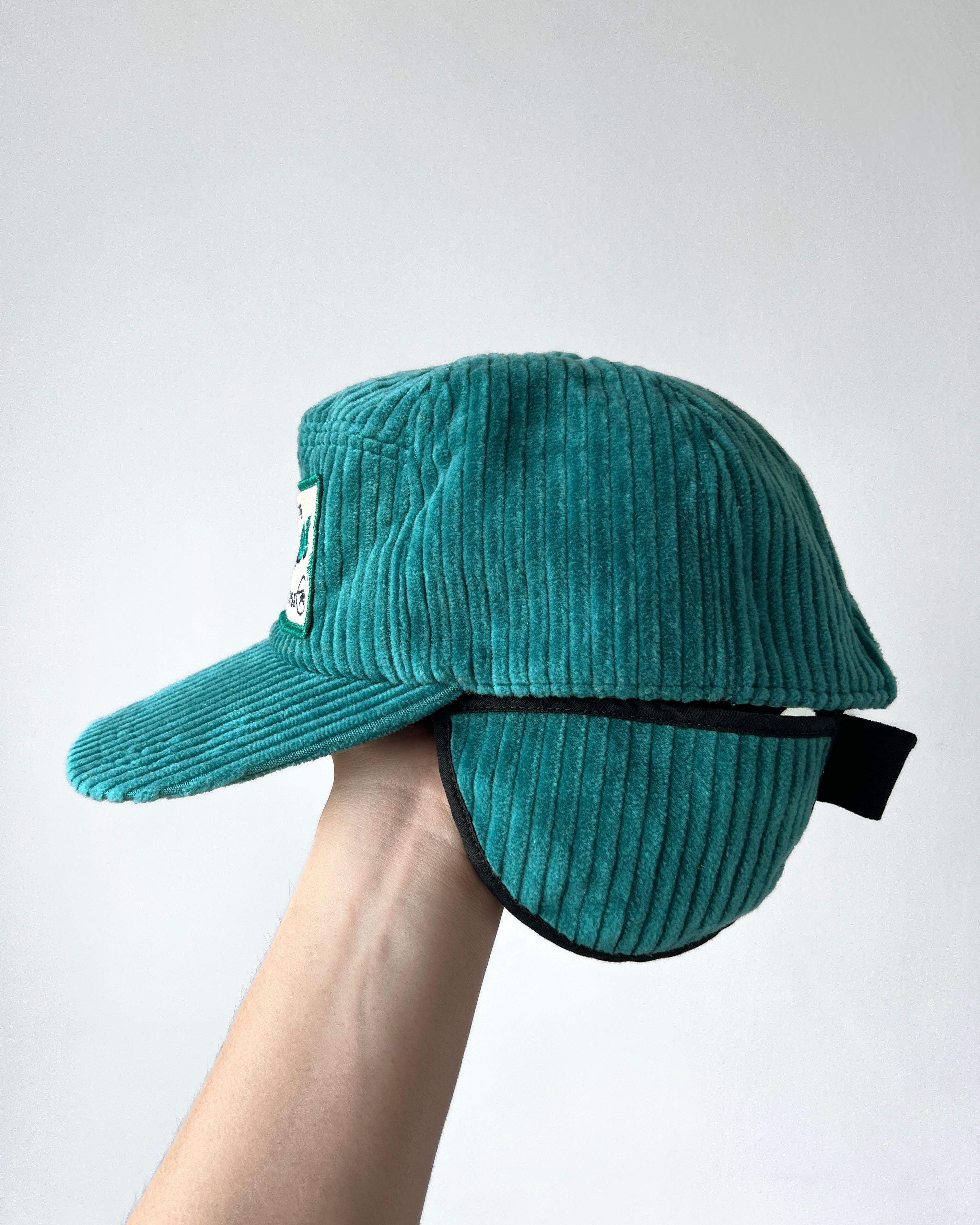 1990S ‘ROSSIGNOL’ CORDUROY RACING TRUCKER CAP (OS)