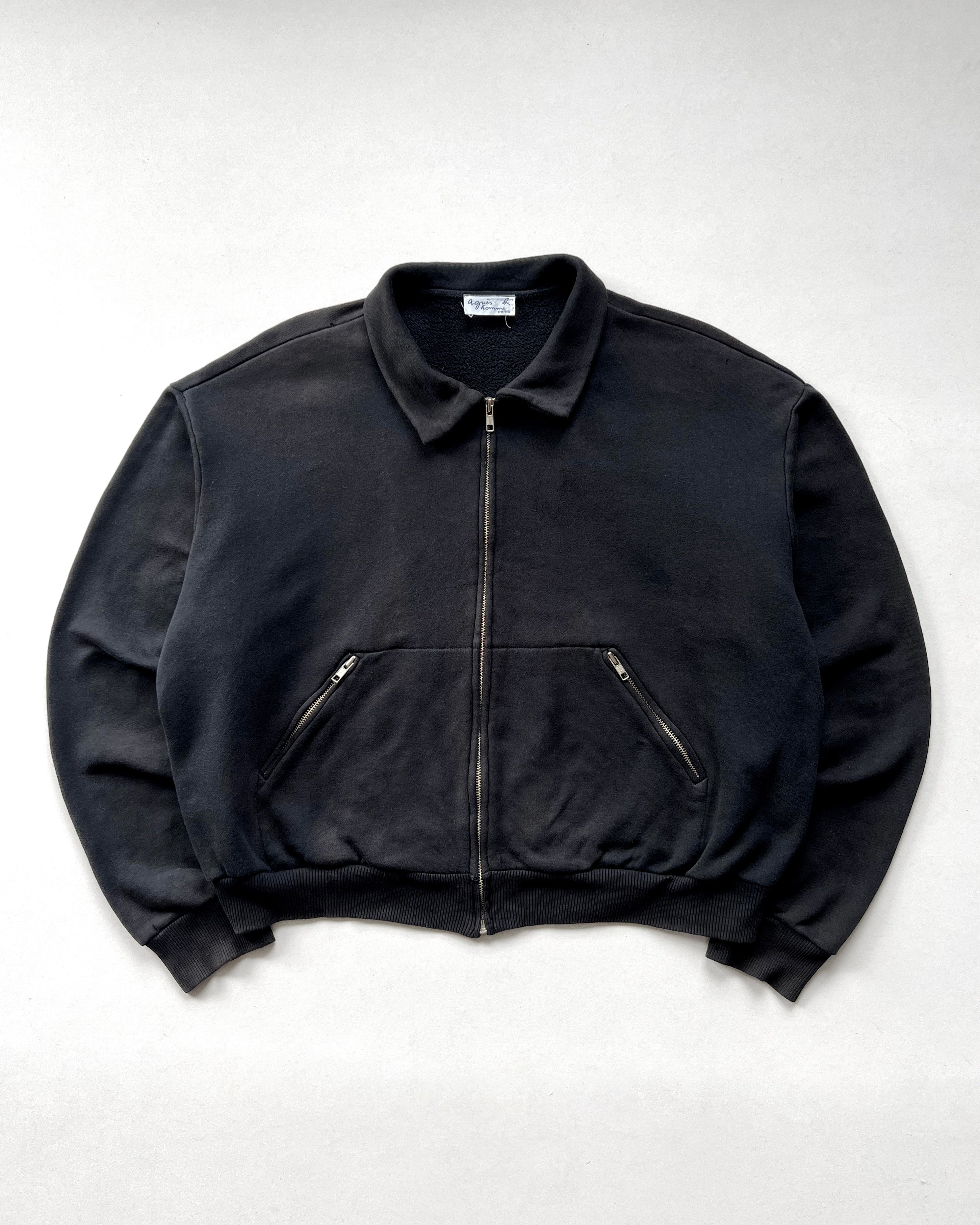 1990S AGNES B. HOMME ZIP-UP SWEATSHIRT (XL)