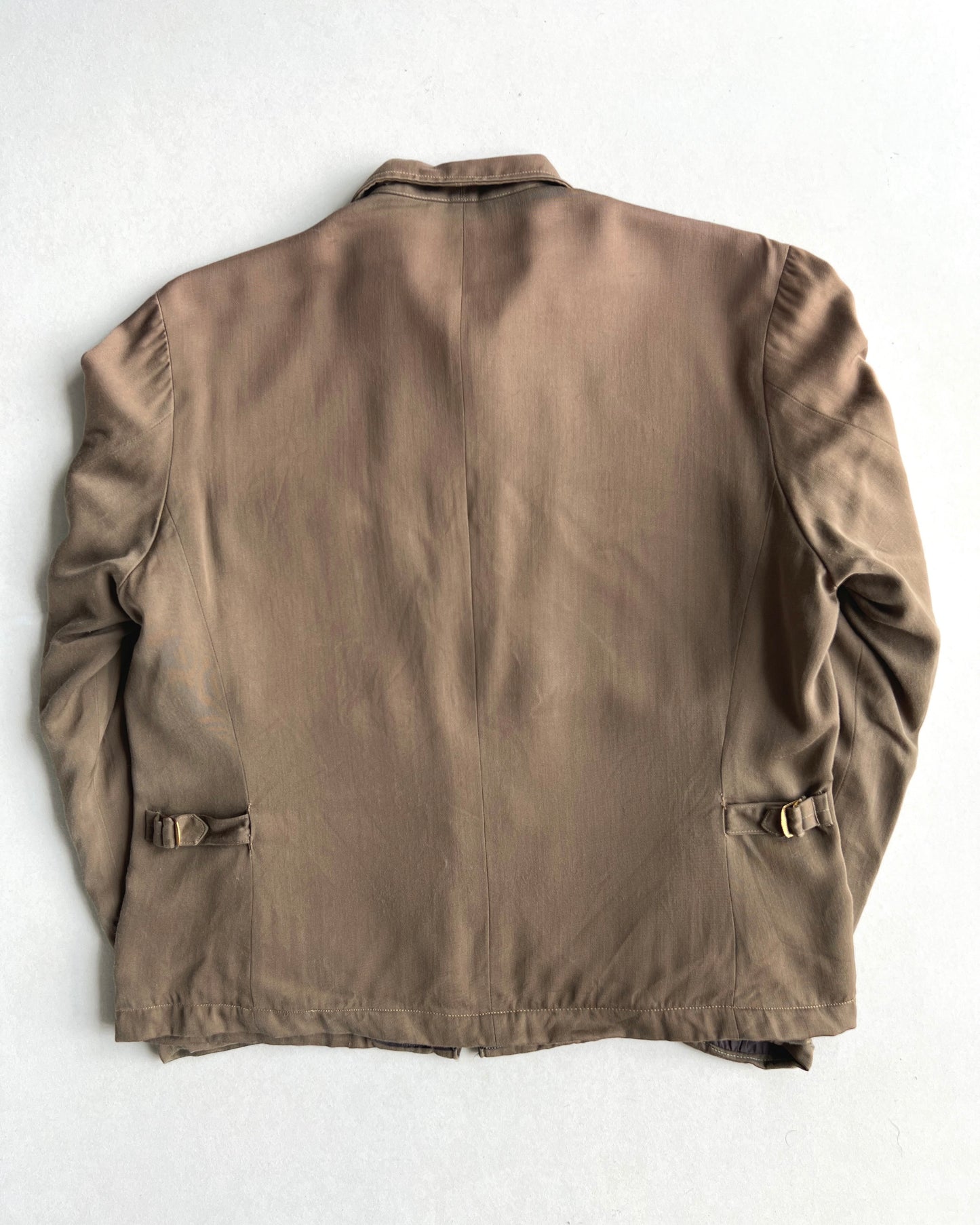 1950S FIELD STREAM RAYON GABARDINE JACKET (L)