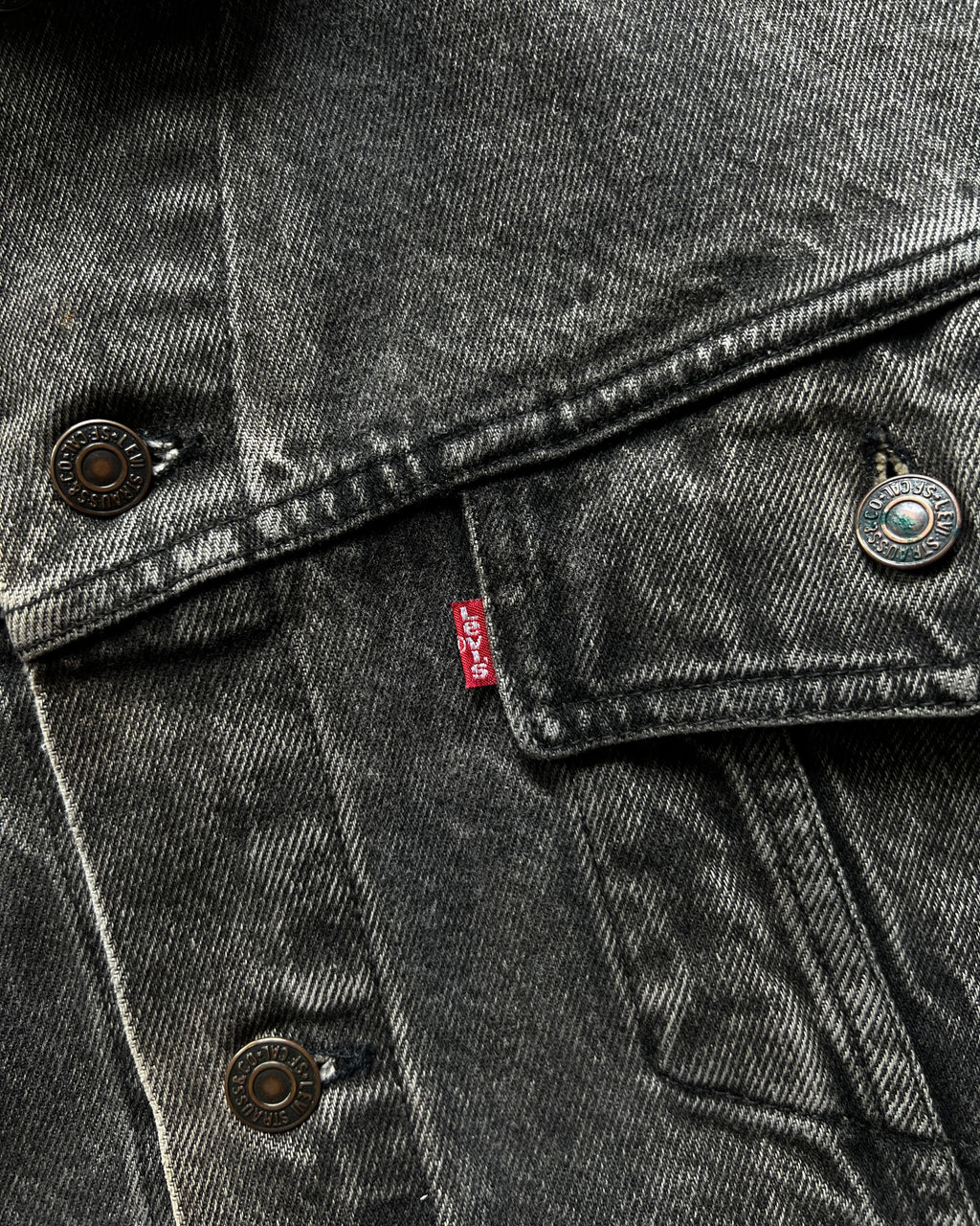 1990S BLACK LEVI'S TYPE III JACKET (XL)
