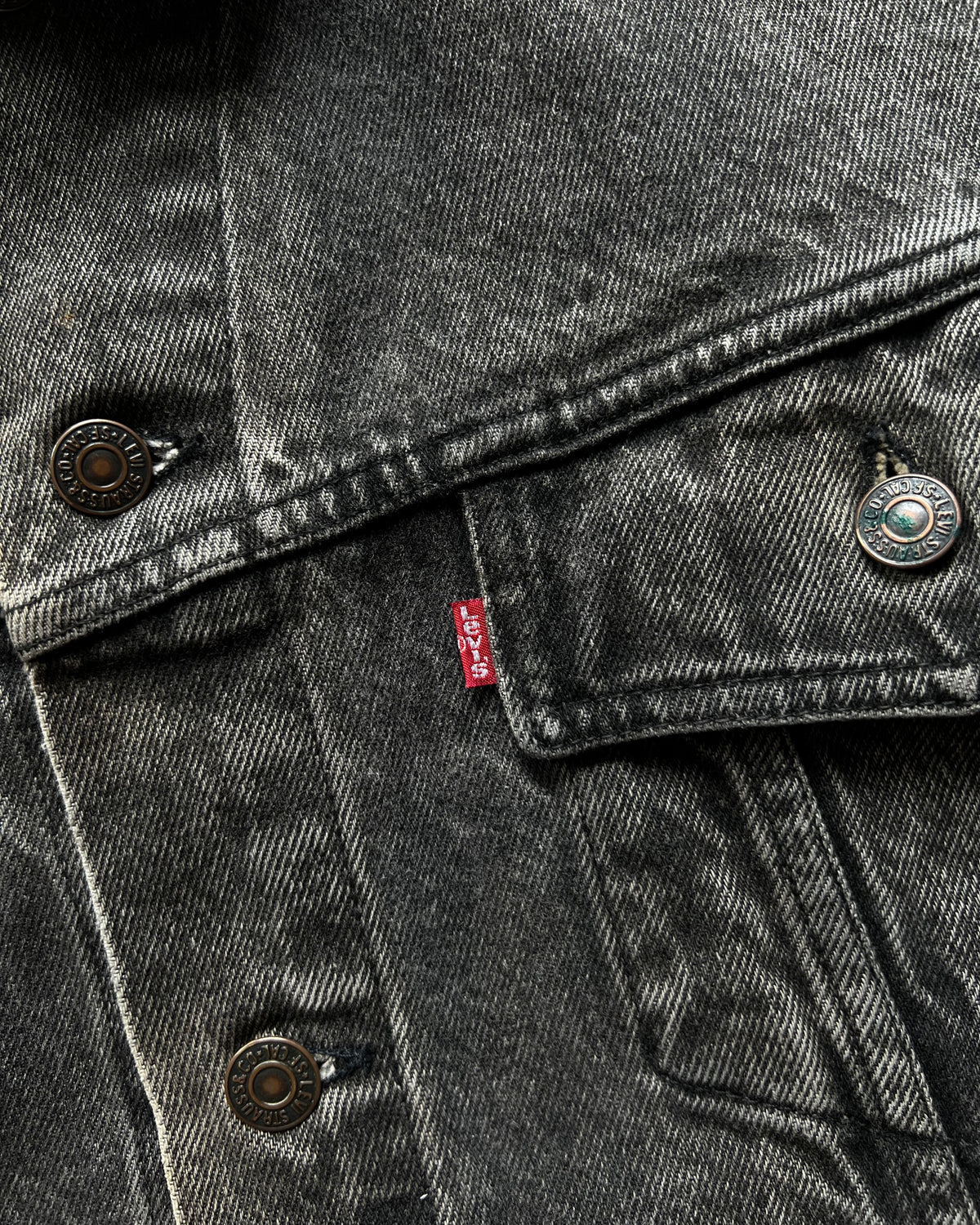 1990S BLACK LEVI'S TYPE III JACKET (XL)