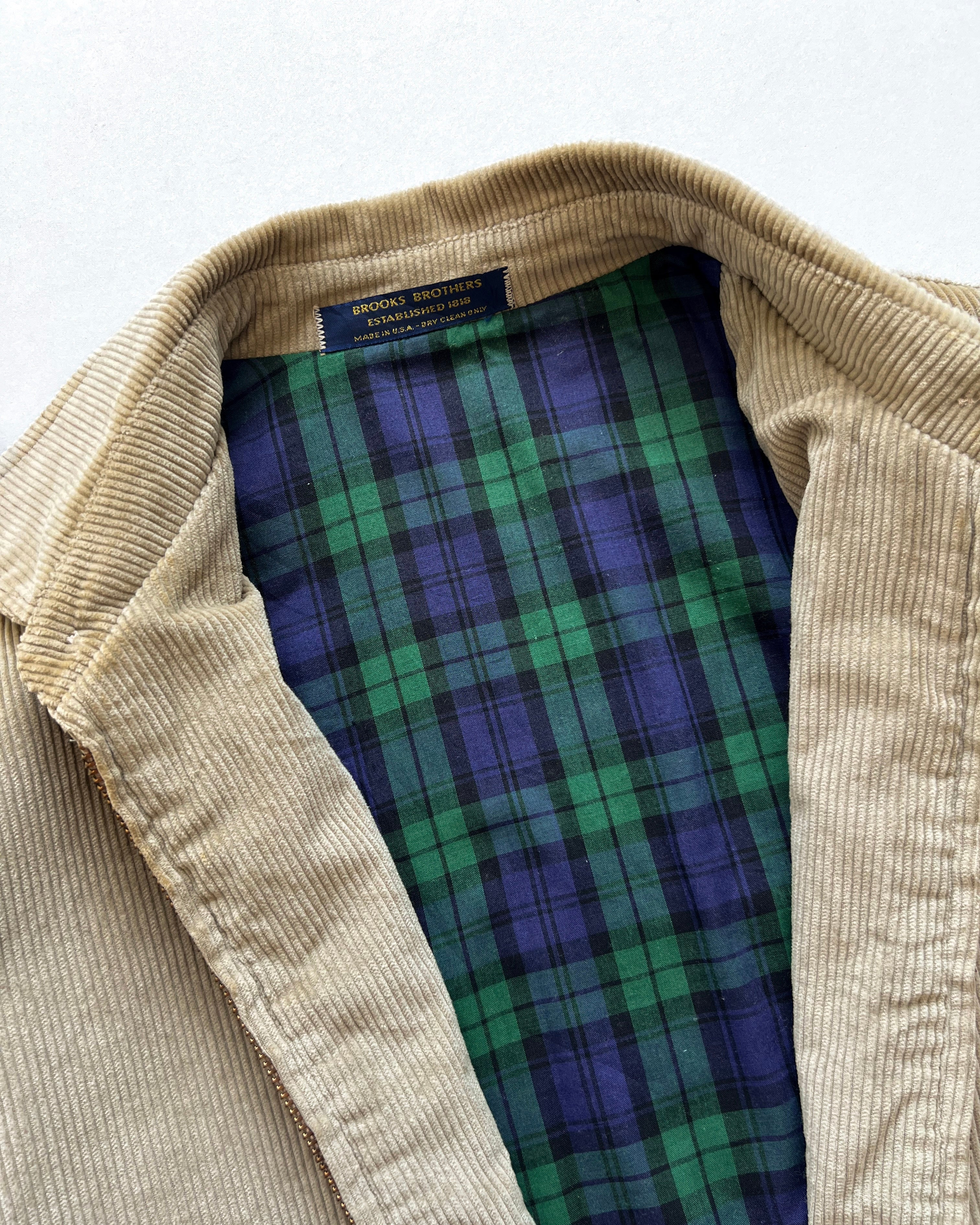 1970S BROOKS BROTHERS CORDUROY HARRINGTON JACKET (M)