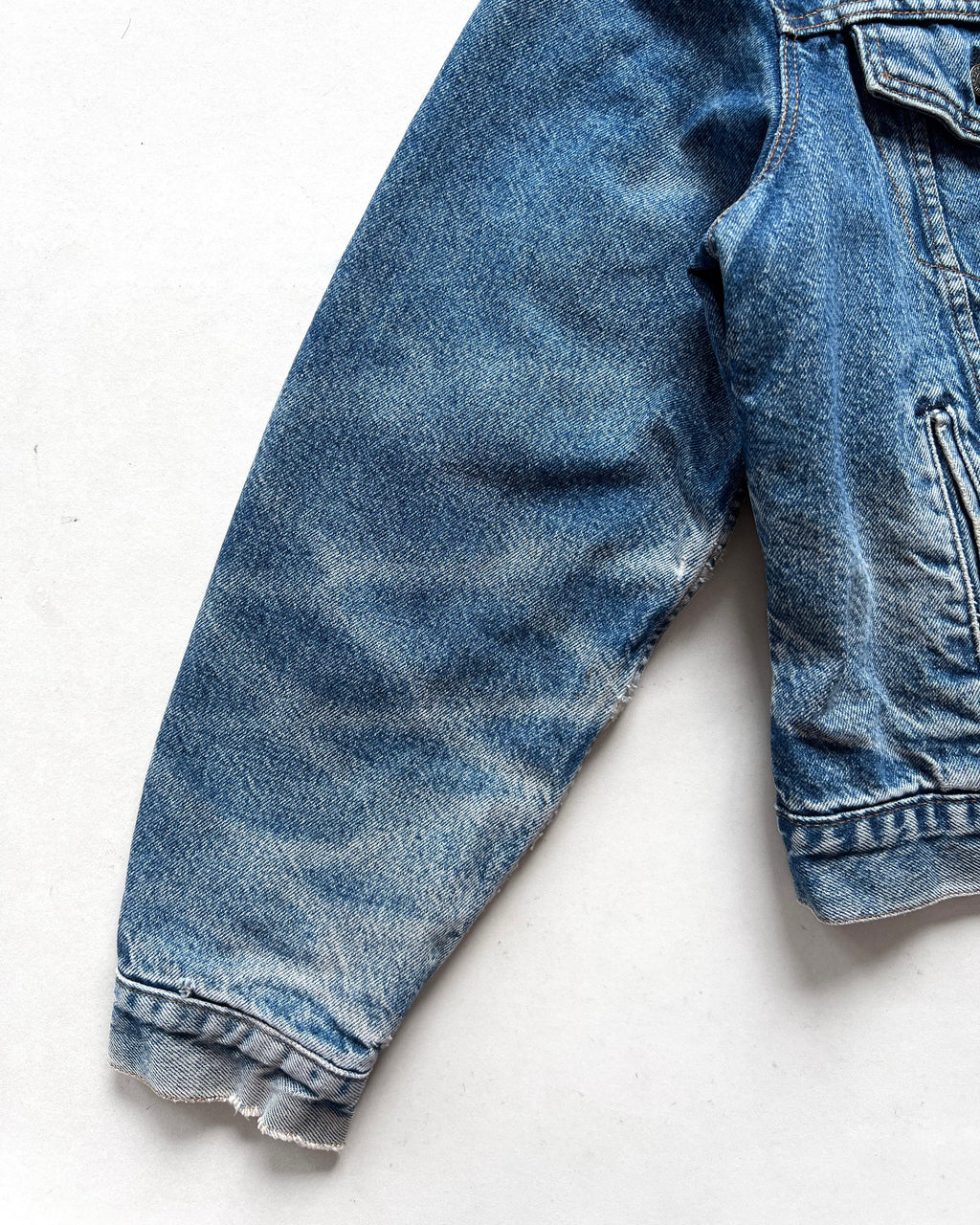 1980S LEVI'S FLANNEL LINED TYPE III DENIM TRUCKER (XL)