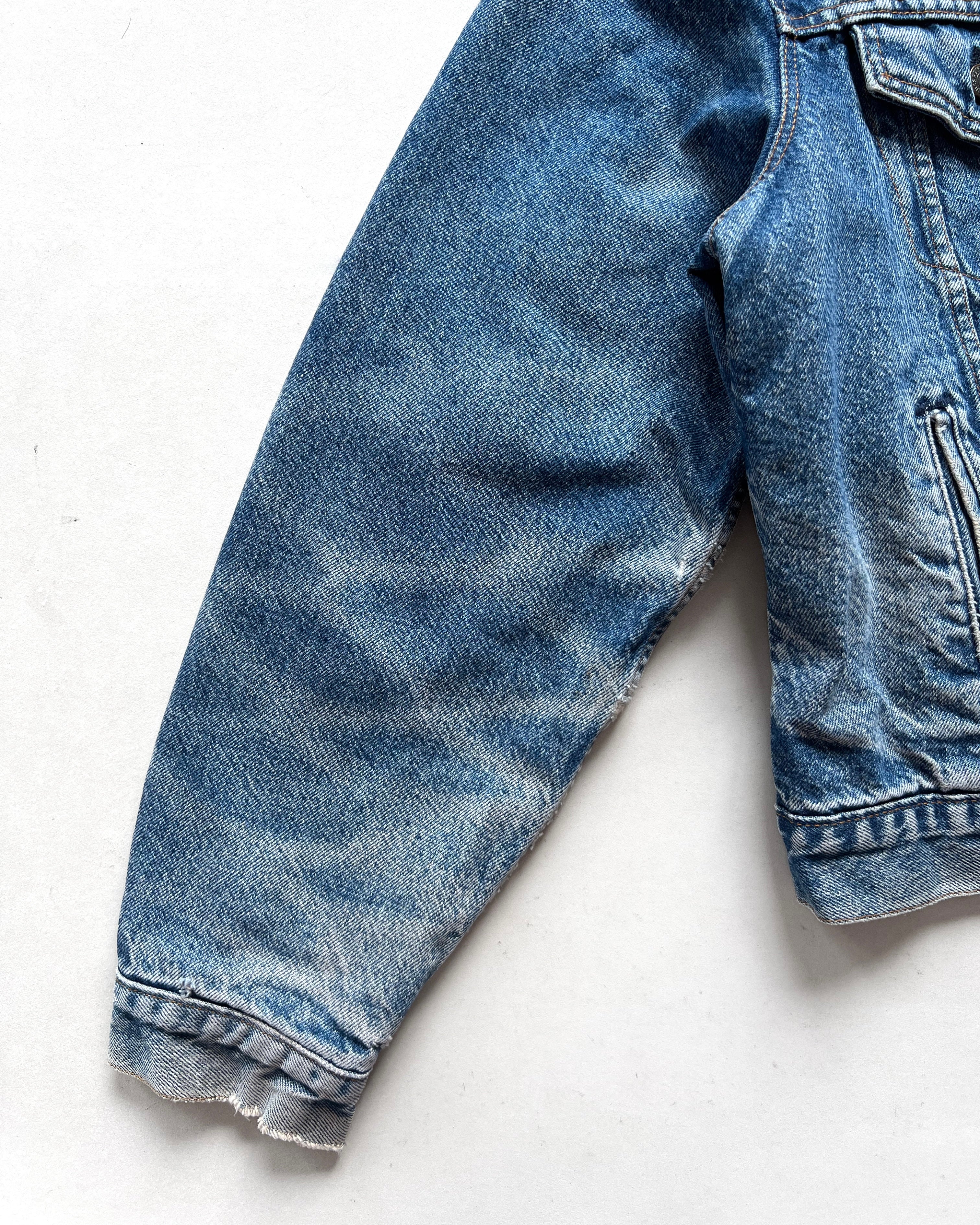 1980S LEVI'S FLANNEL LINED TYPE III DENIM TRUCKER (XL)