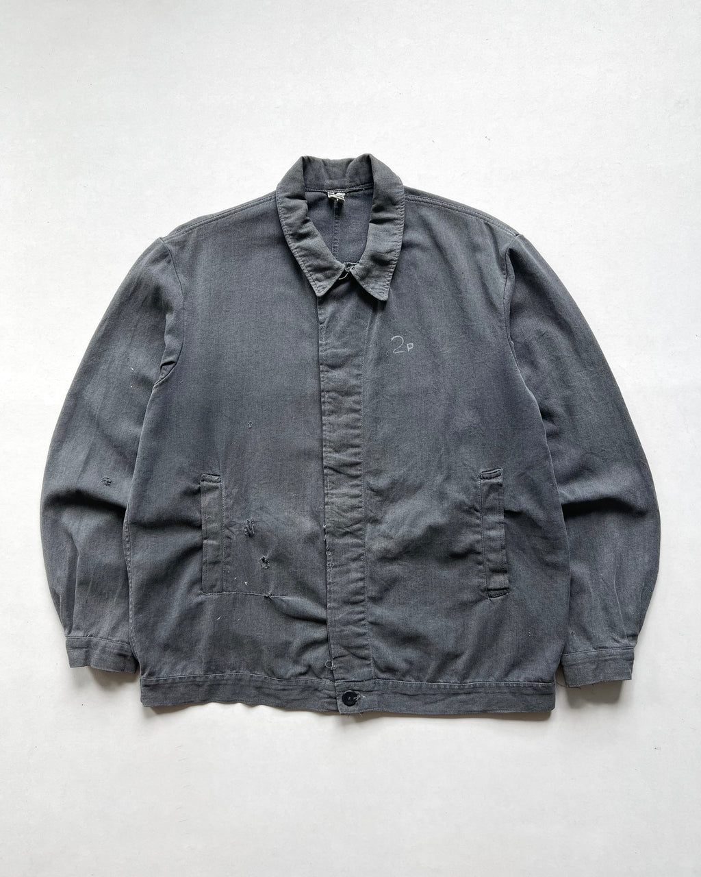 1950S STENCILLED EUROPE WORK JACKET (L)