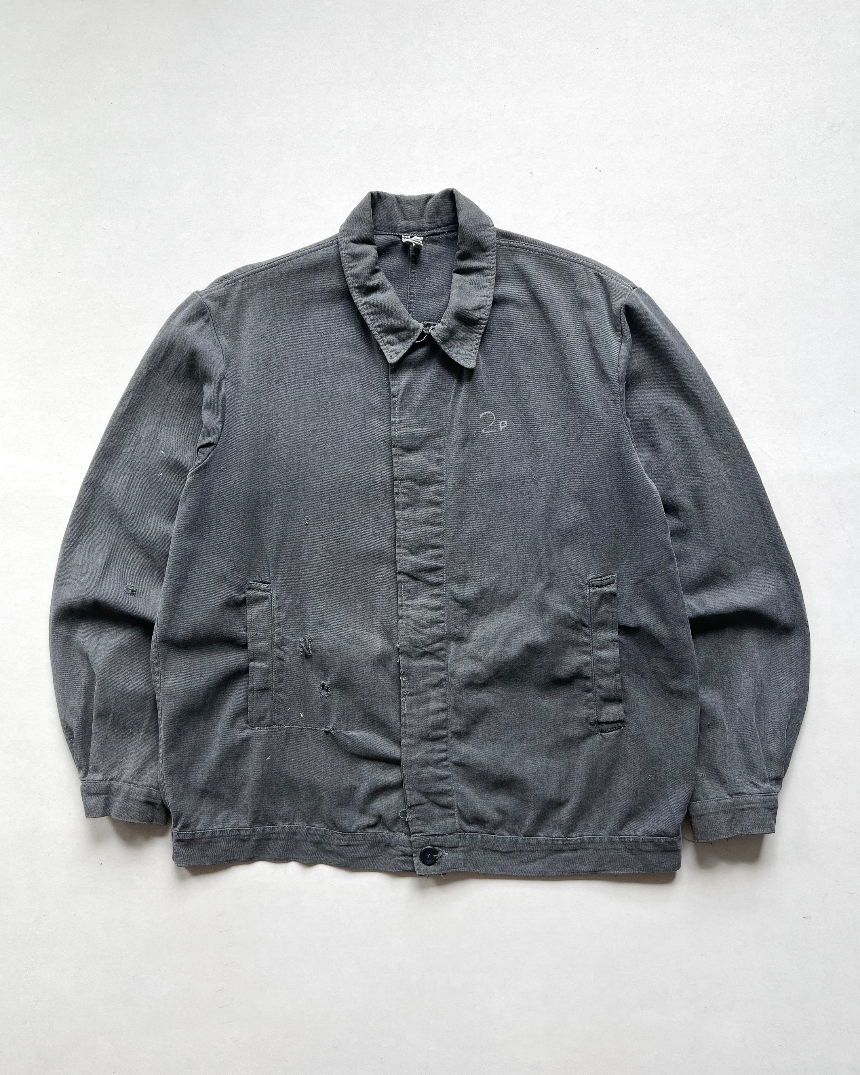 1950S STENCILLED EUROPE WORK JACKET (L)