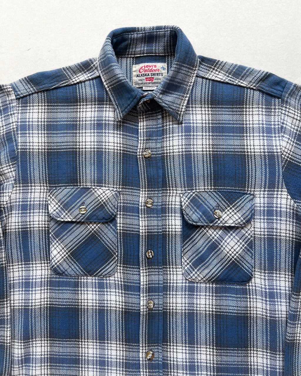 1990S LEVI'S OUTDOOR ALASKA FLANNEL SHIRT (M)