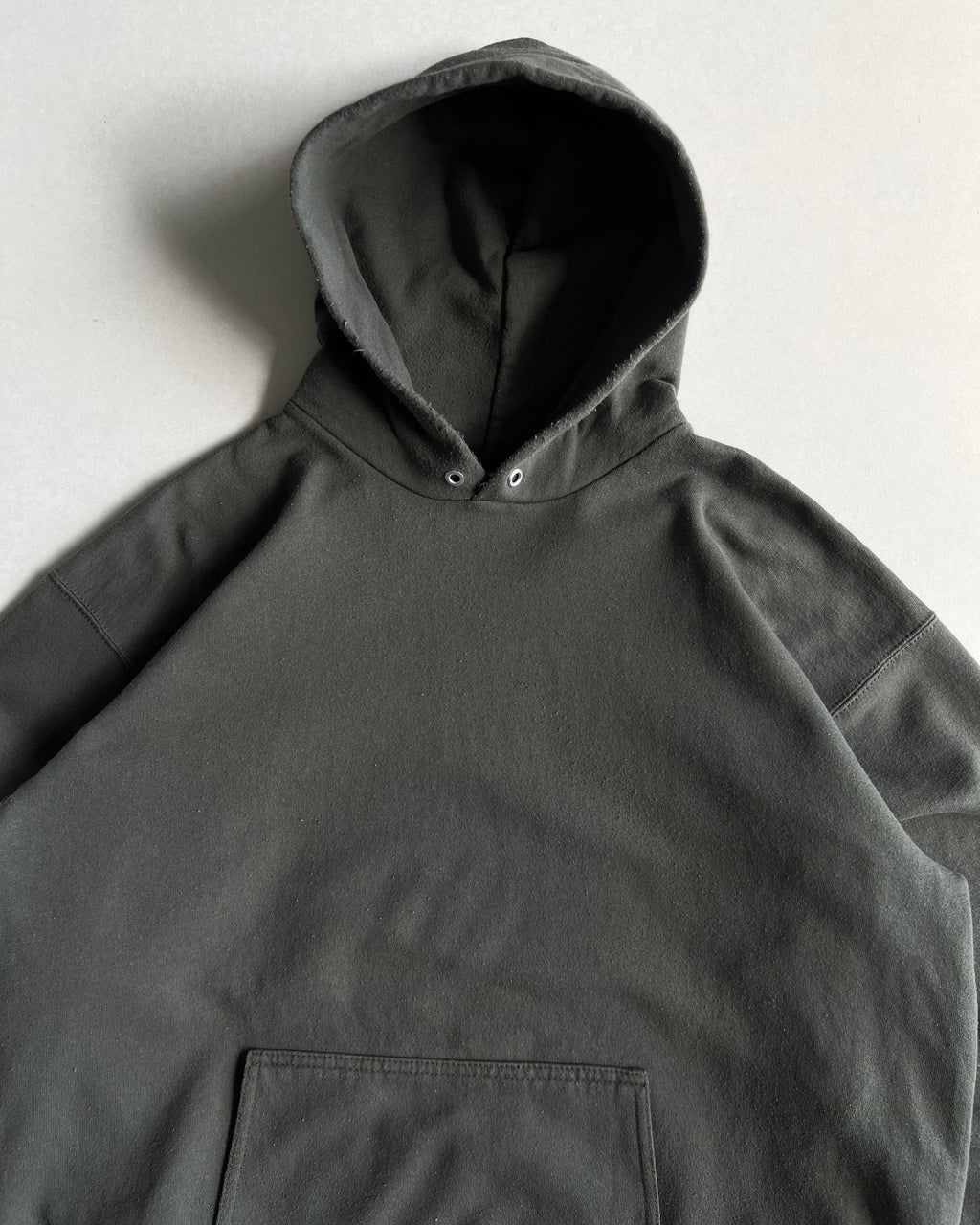 1990S OLIVE BLANK UNITED SPORTS HOODIE (XL)