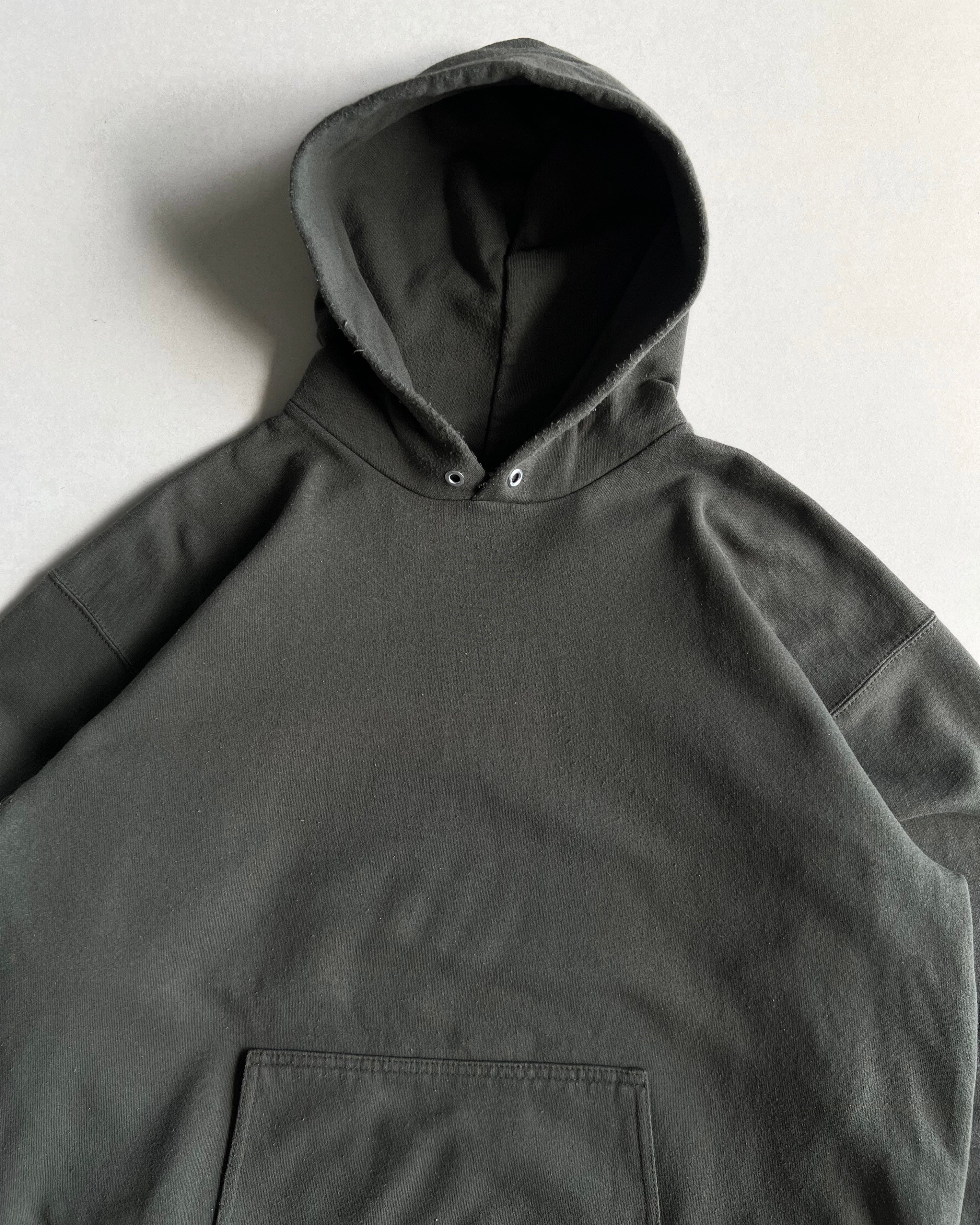 1990S OLIVE BLANK UNITED SPORTS HOODIE (XL)